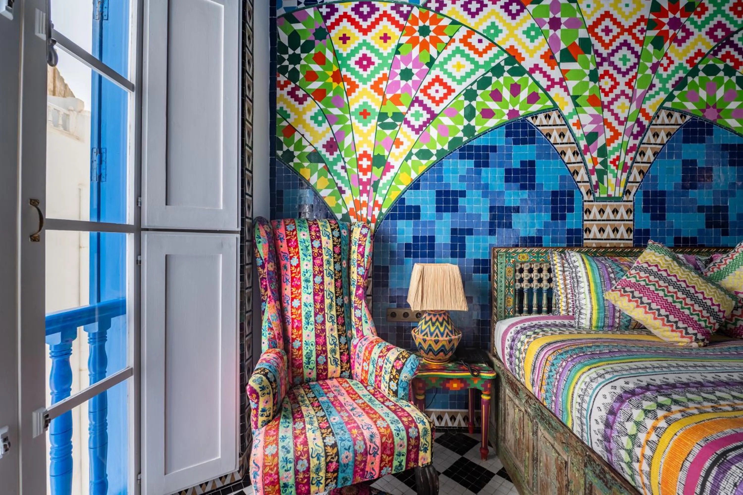 Bed in SALUT MAROC! Luxury Boutique Hotel & Restaurant