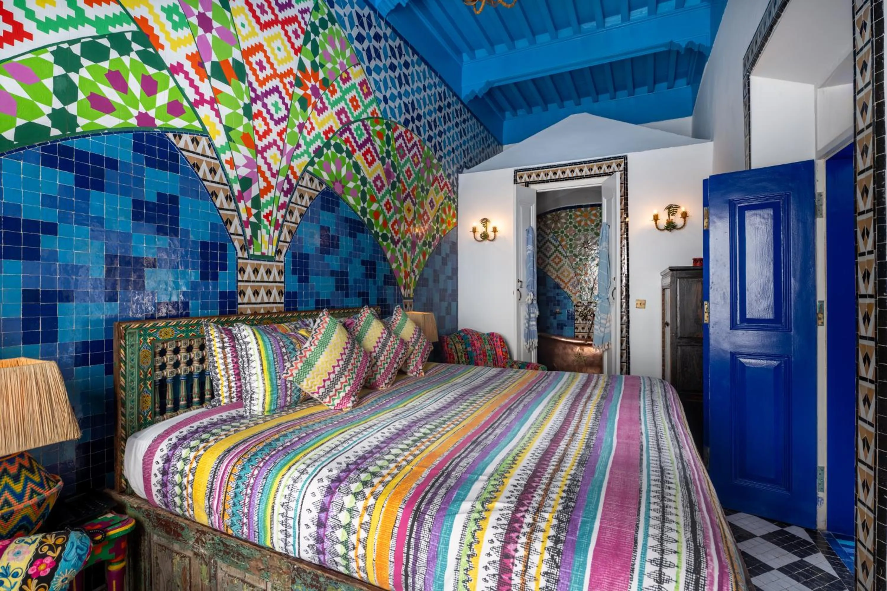 Bed in SALUT MAROC! Luxury Boutique Hotel & Restaurant