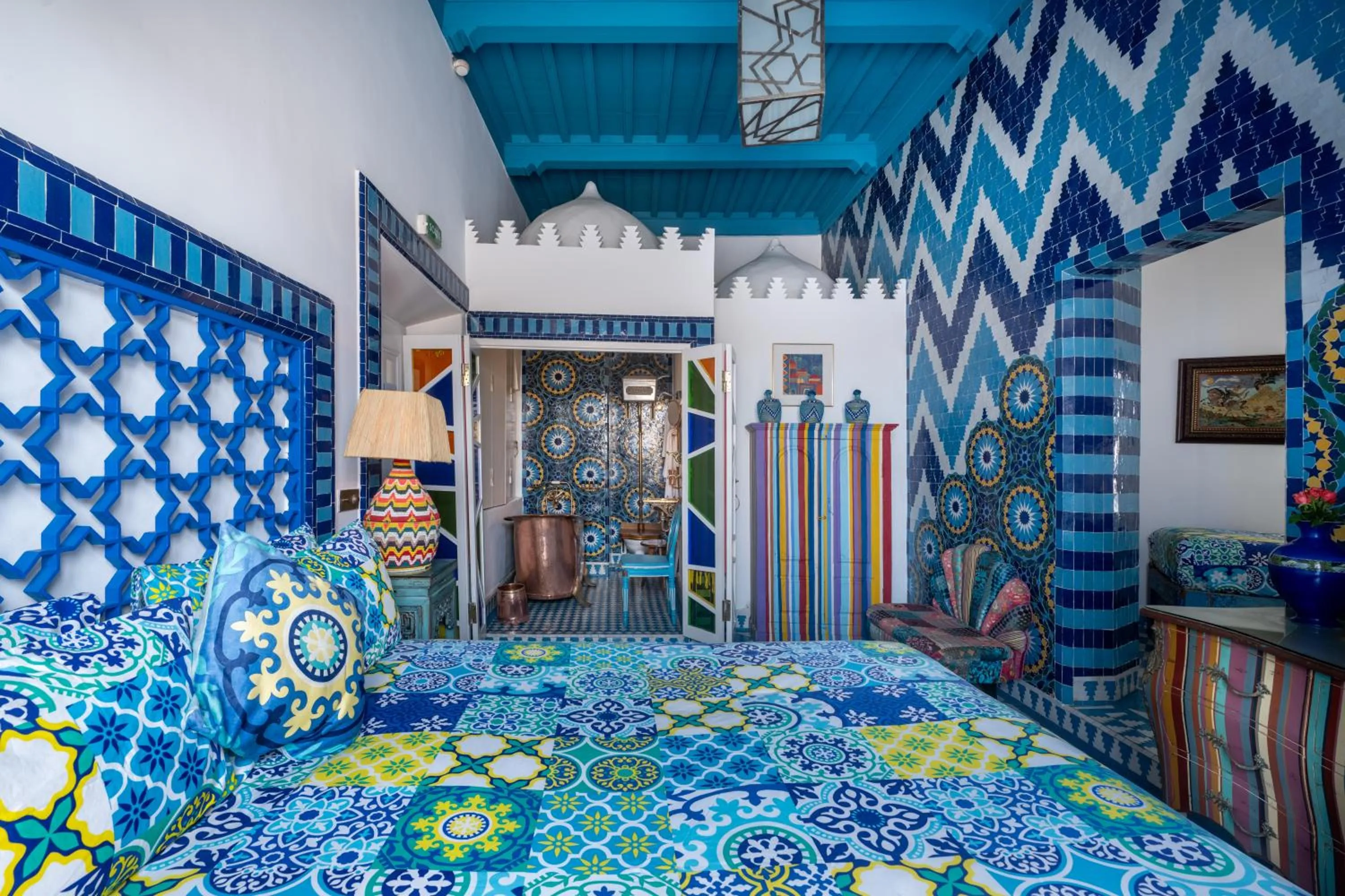 Bed in SALUT MAROC! Luxury Boutique Hotel & Restaurant