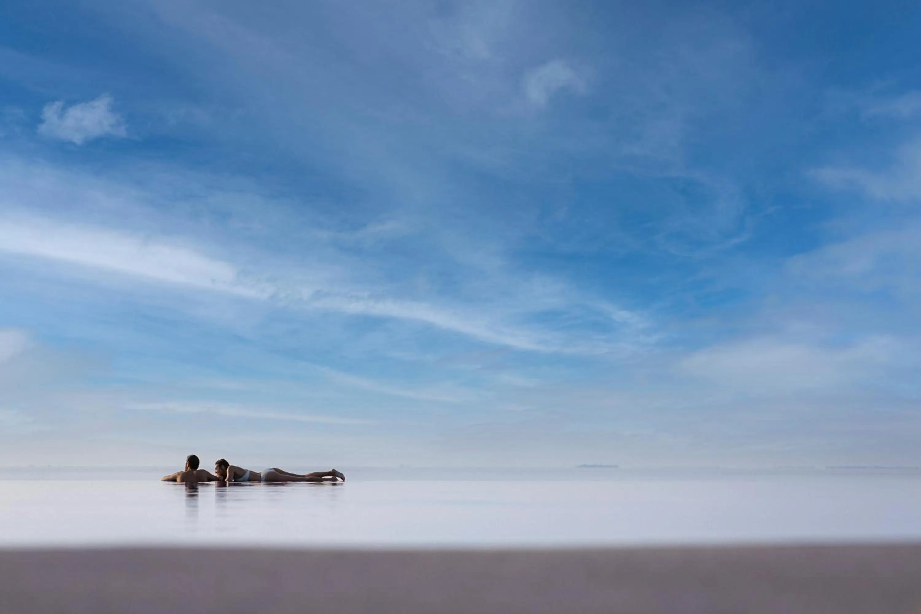 Swimming pool in Huvafen Fushi Maldives