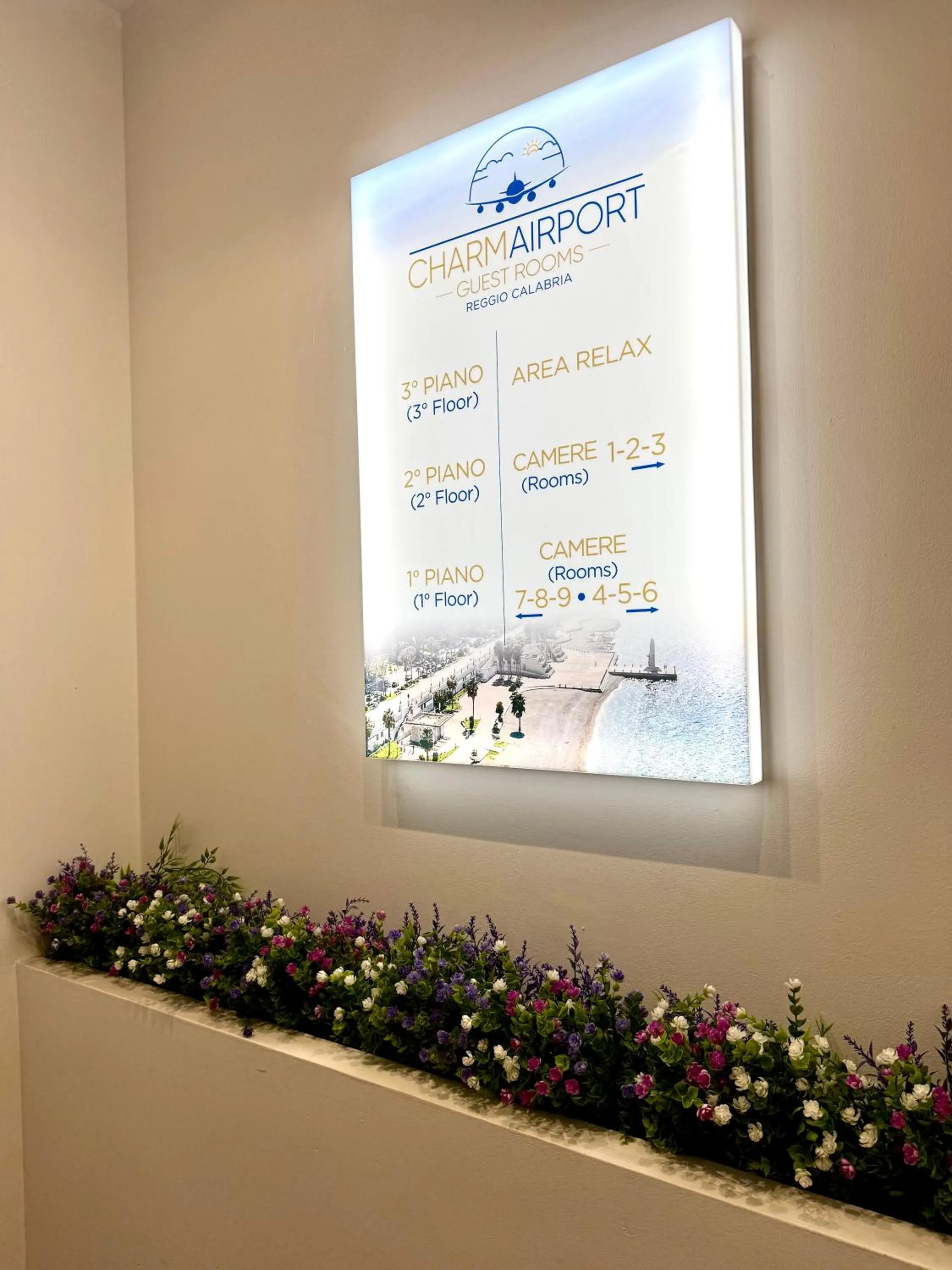 Property logo or sign in Charm Airport