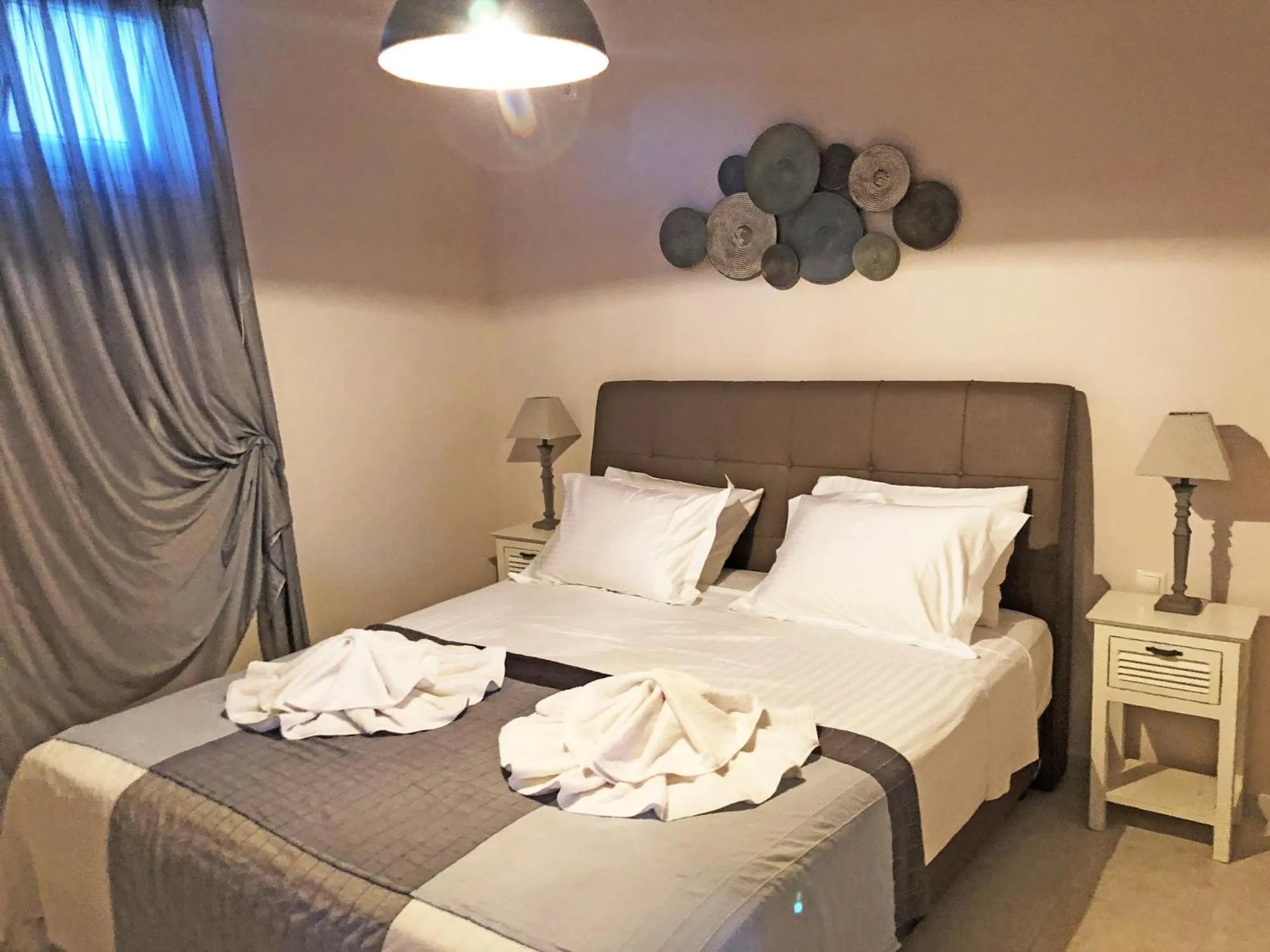 Bedroom, Bed in Elaia Villas