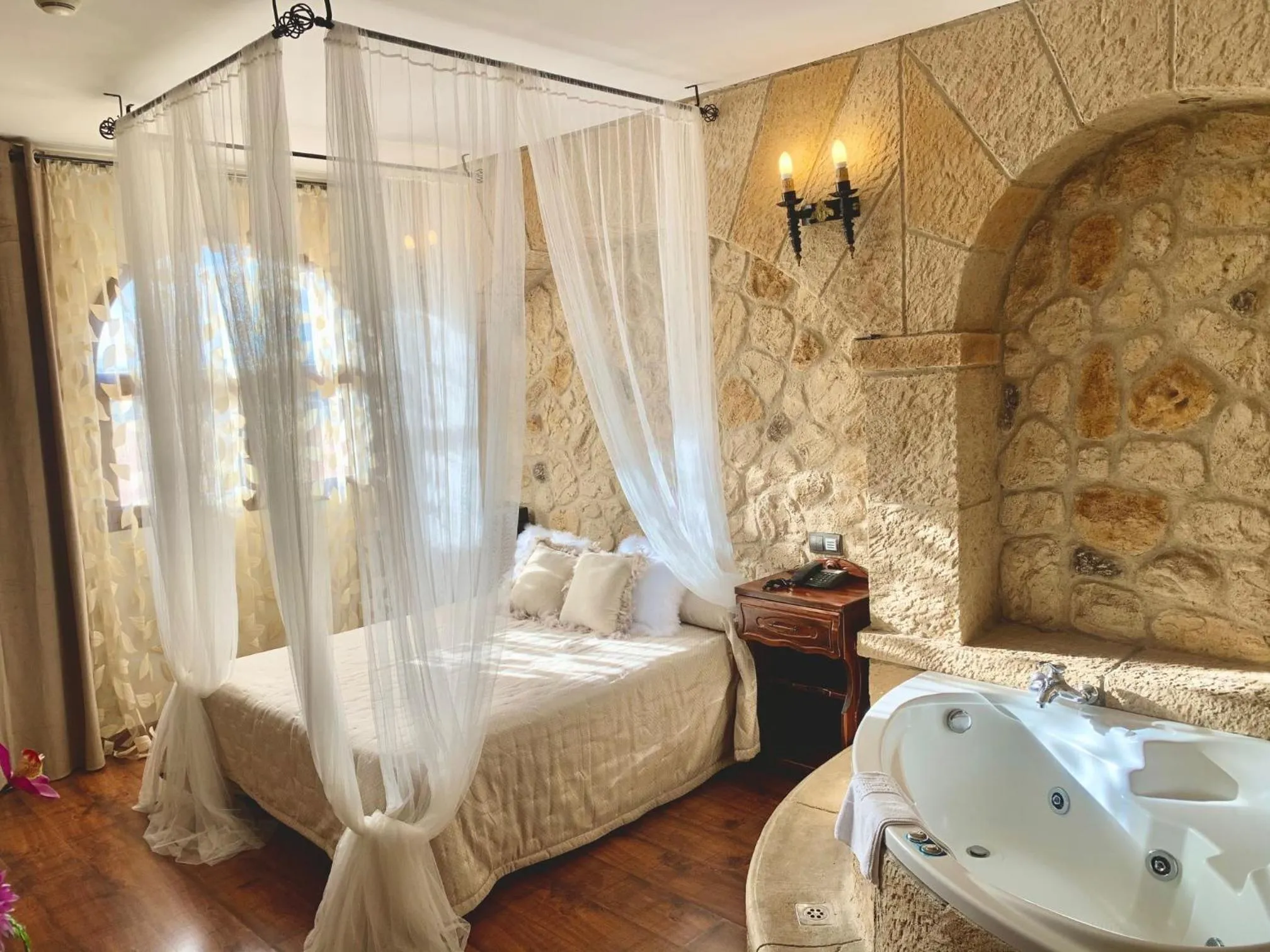 Bed in Hotel Castillo Bonavía