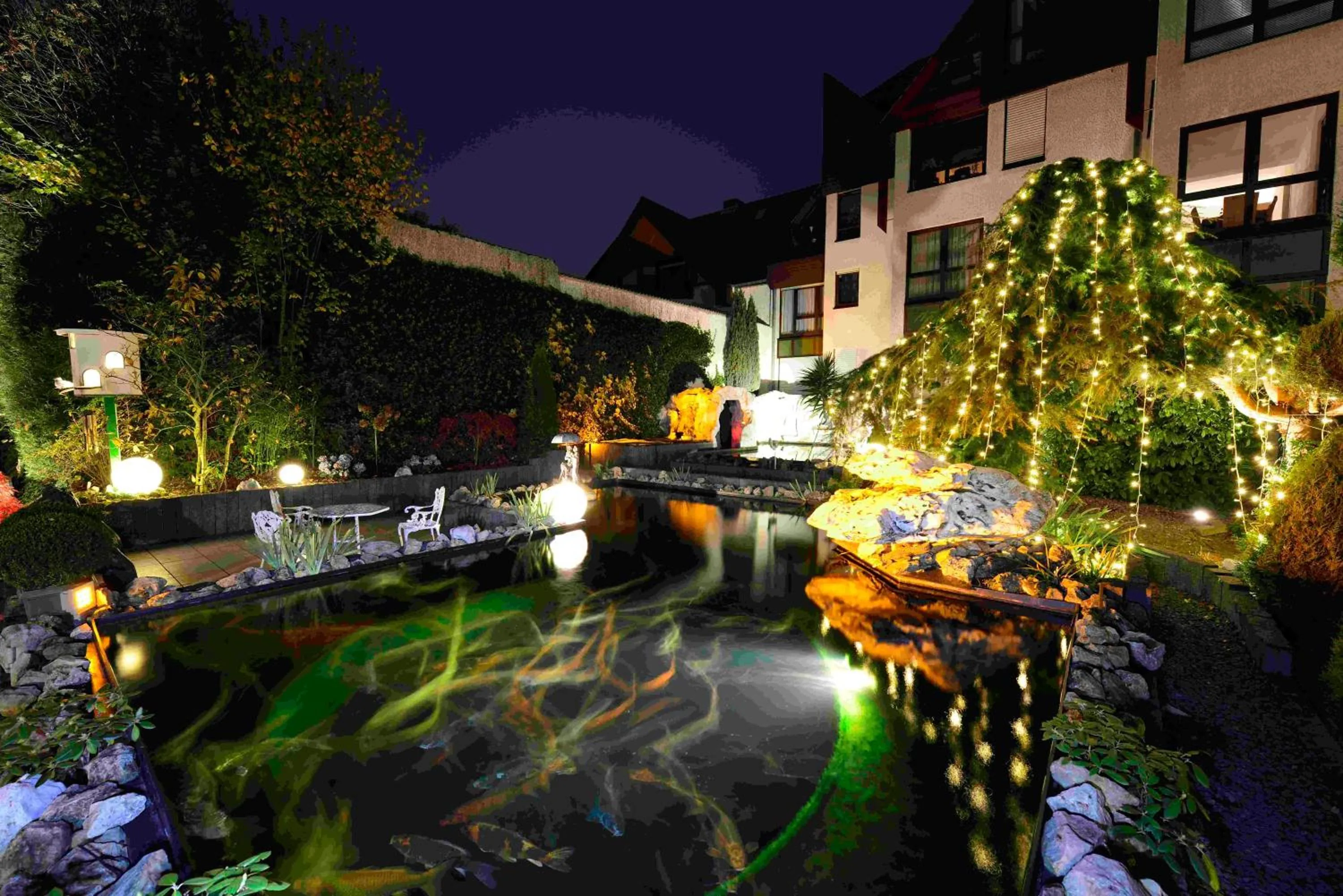 Garden in Rheinhotel Larus