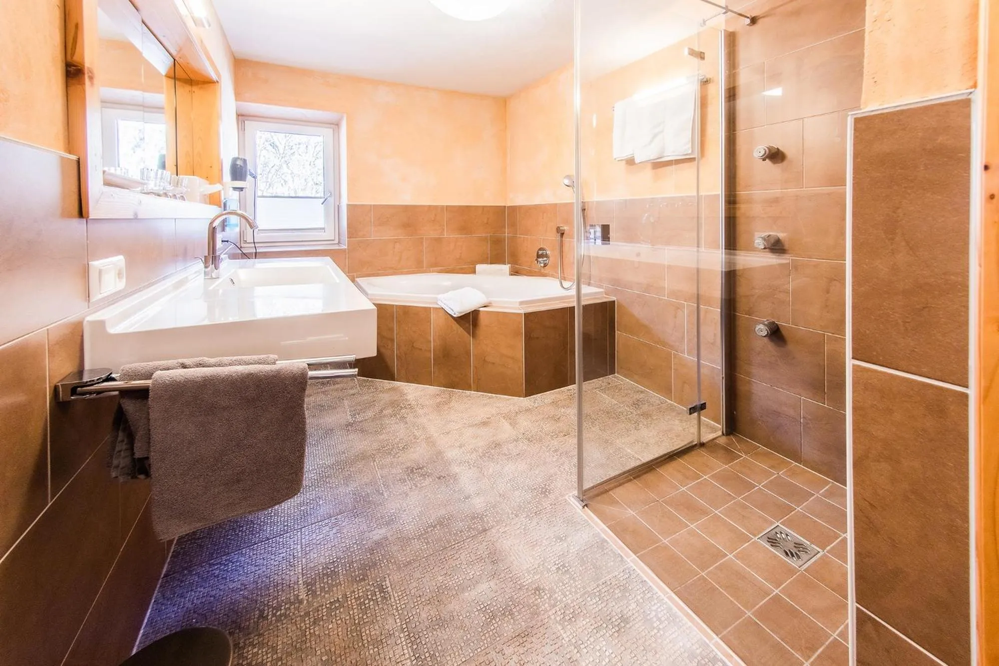 Bathroom in Hotel Riederhof- Urlaub mit WAU!