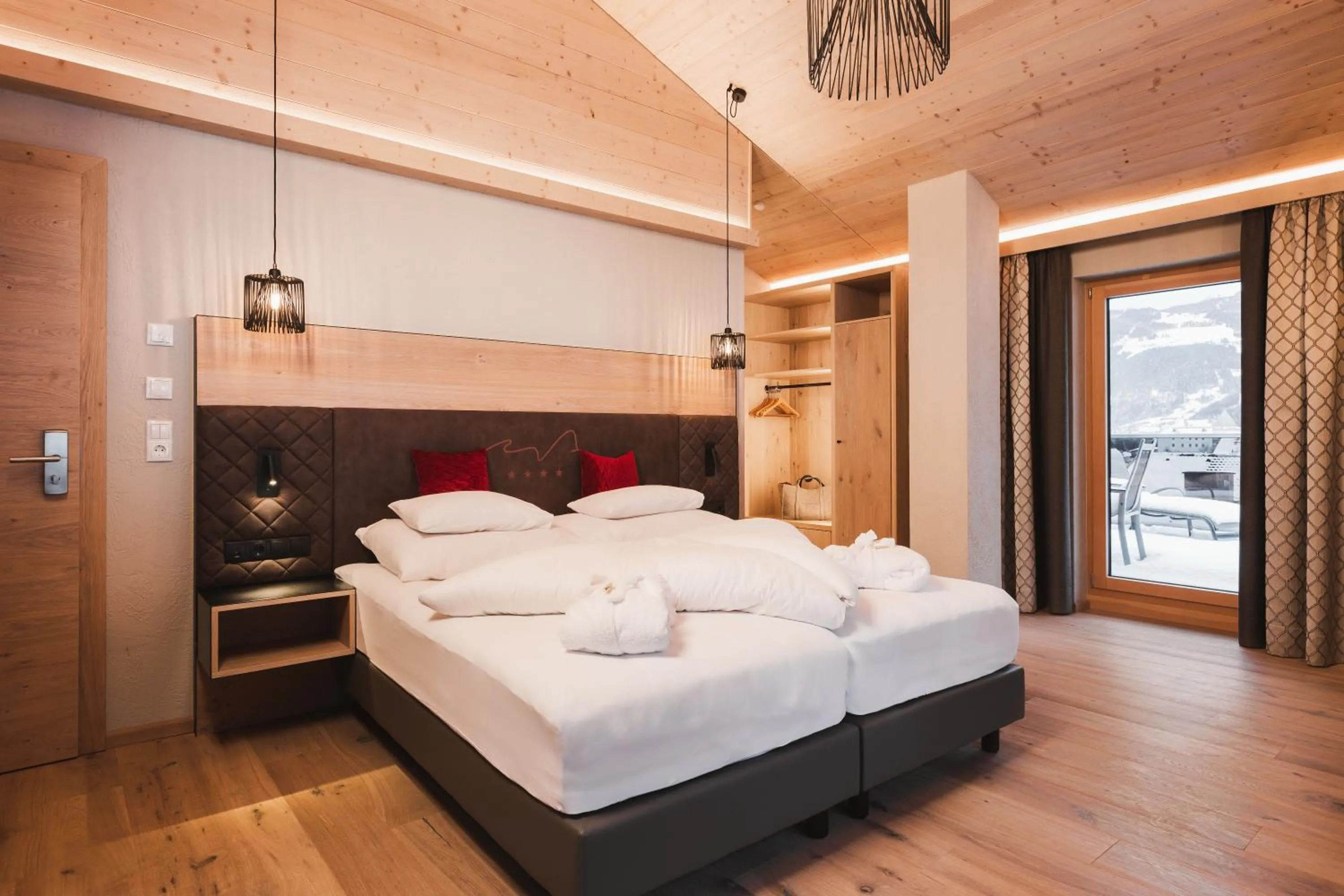 Bed in Hotel Riederhof- Urlaub mit WAU!