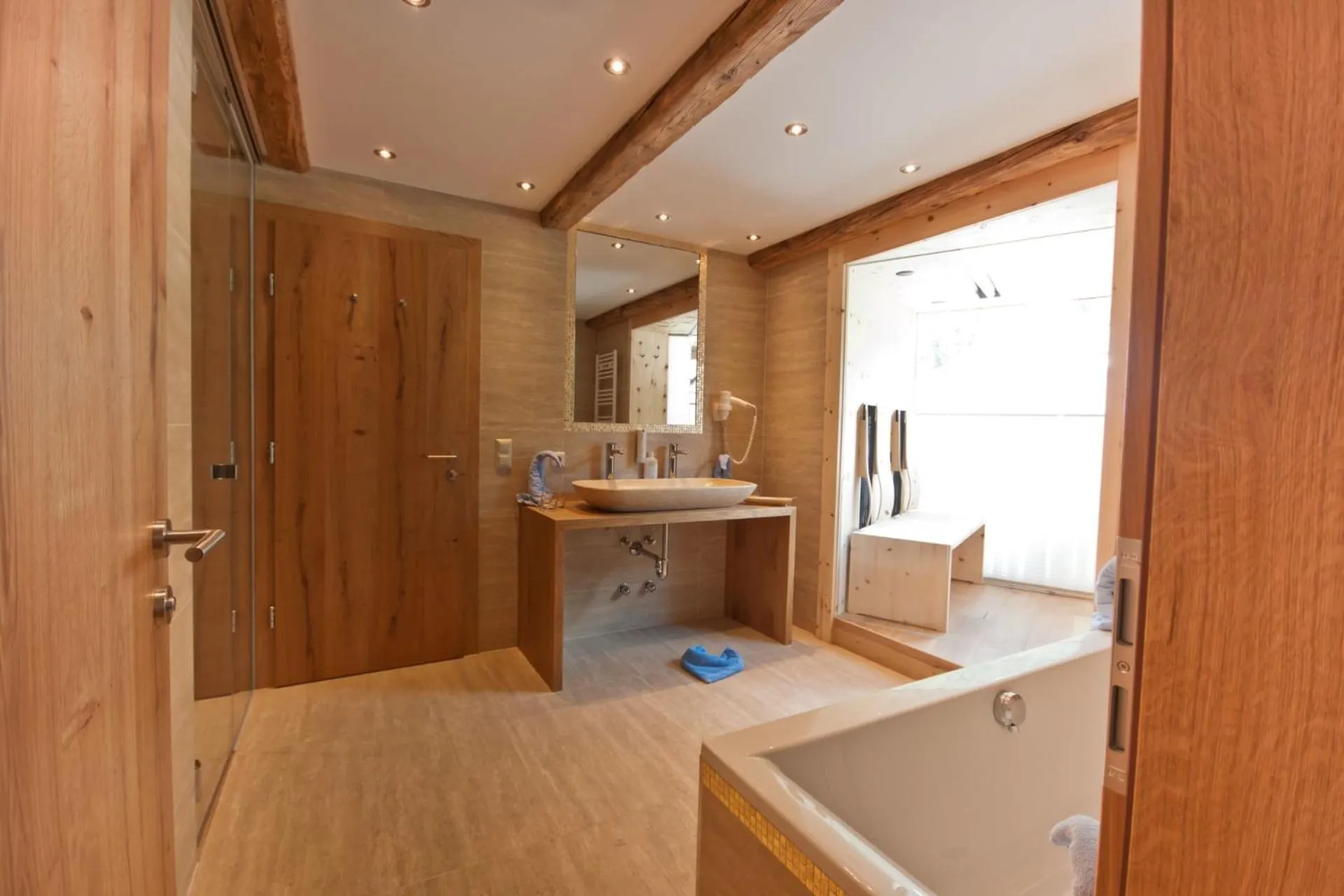 Bathroom in Hotel Riederhof- Urlaub mit WAU!