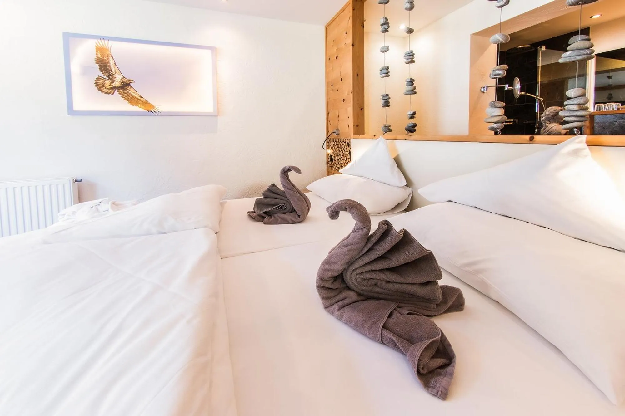 Bed in Hotel Riederhof- Urlaub mit WAU!