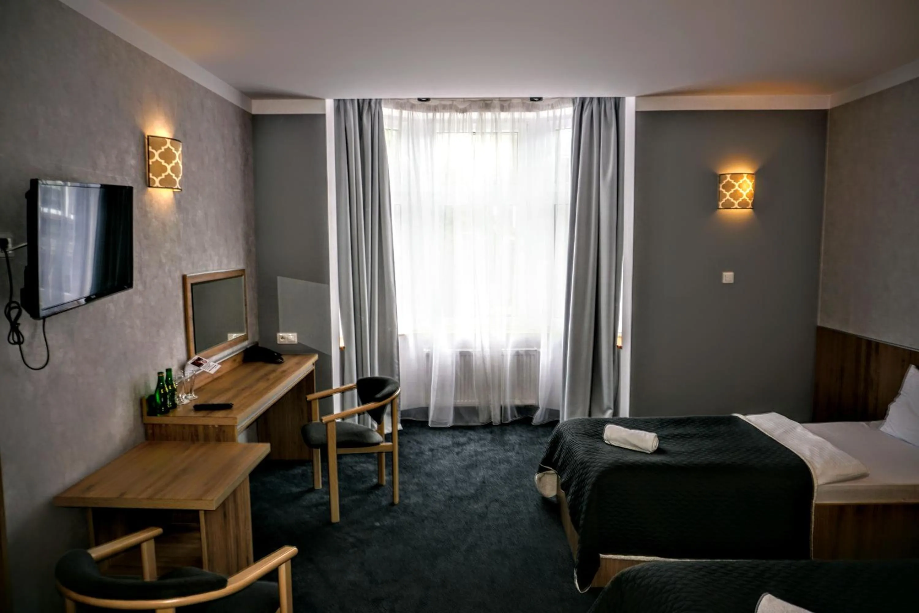 Bed in Aviator Hotel Restauracja & SPA