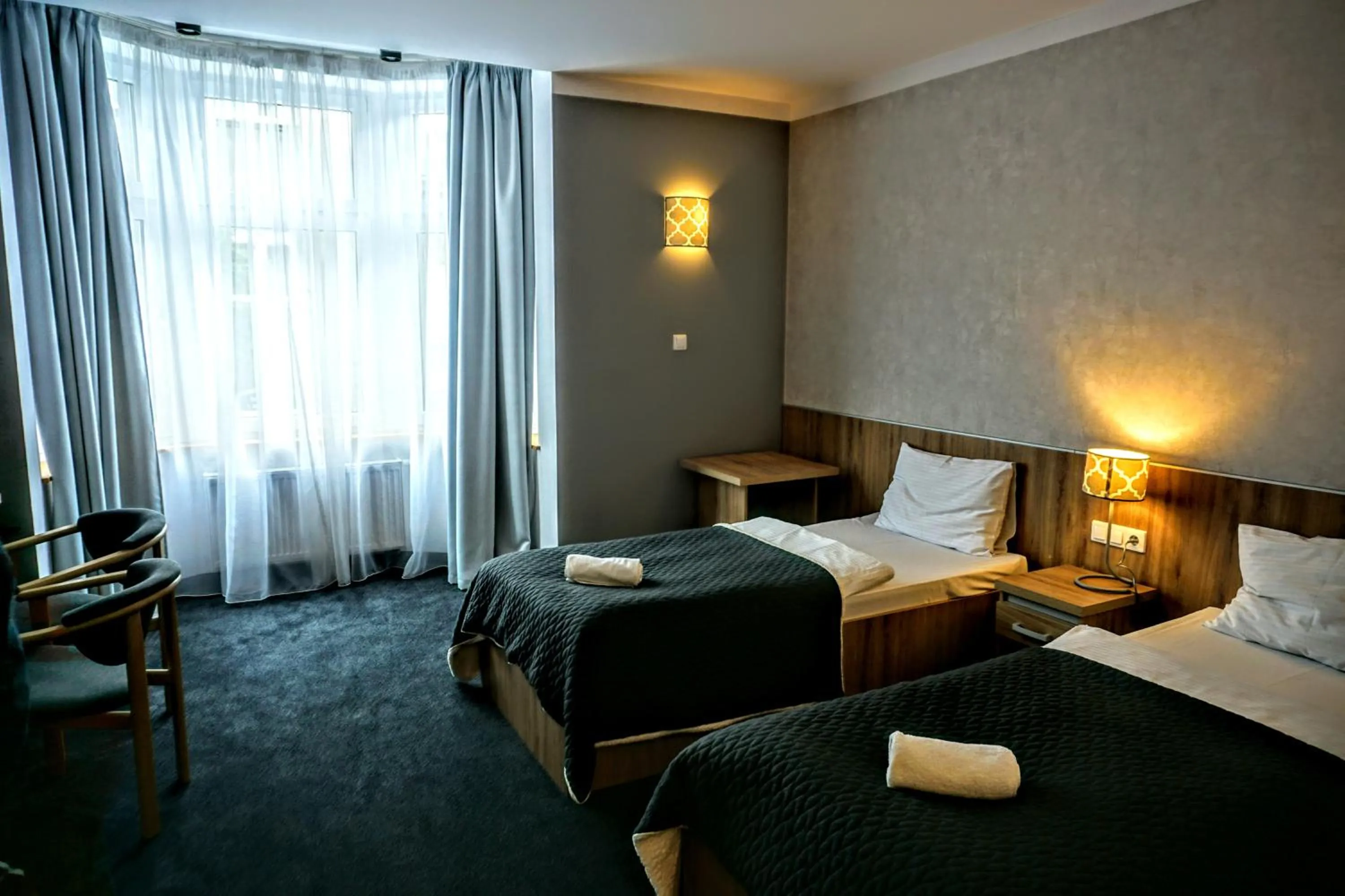 Bed in Aviator Hotel Restauracja & SPA