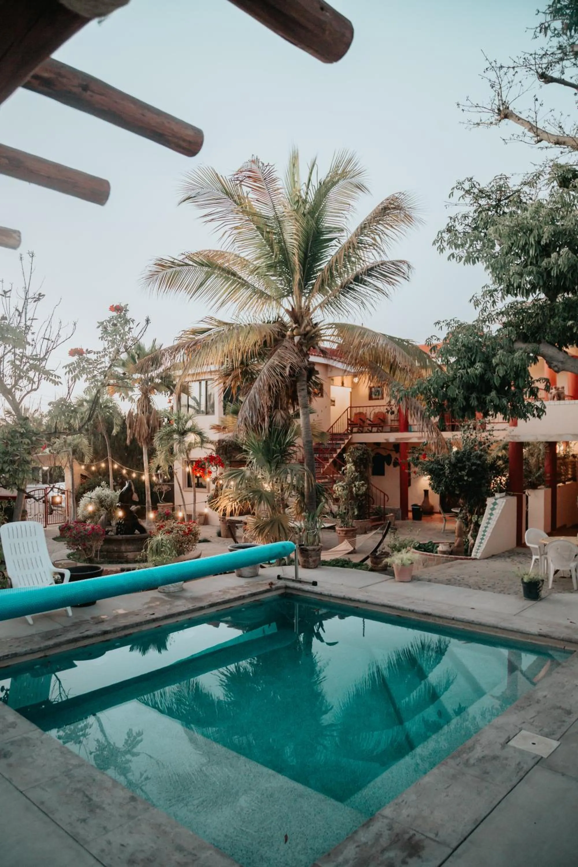 Pool view in Hacienda De Palmas