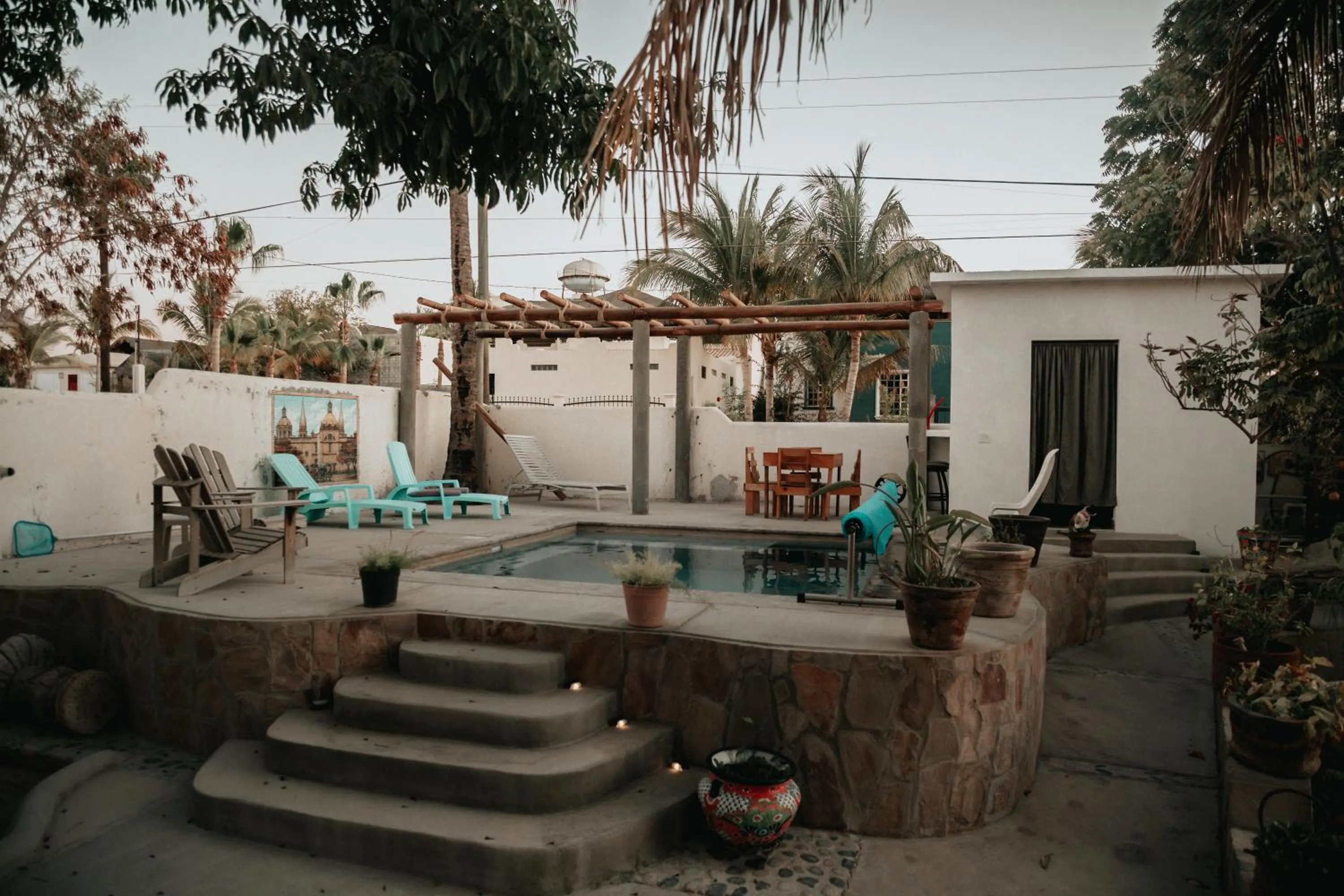 Pool view in Hacienda De Palmas