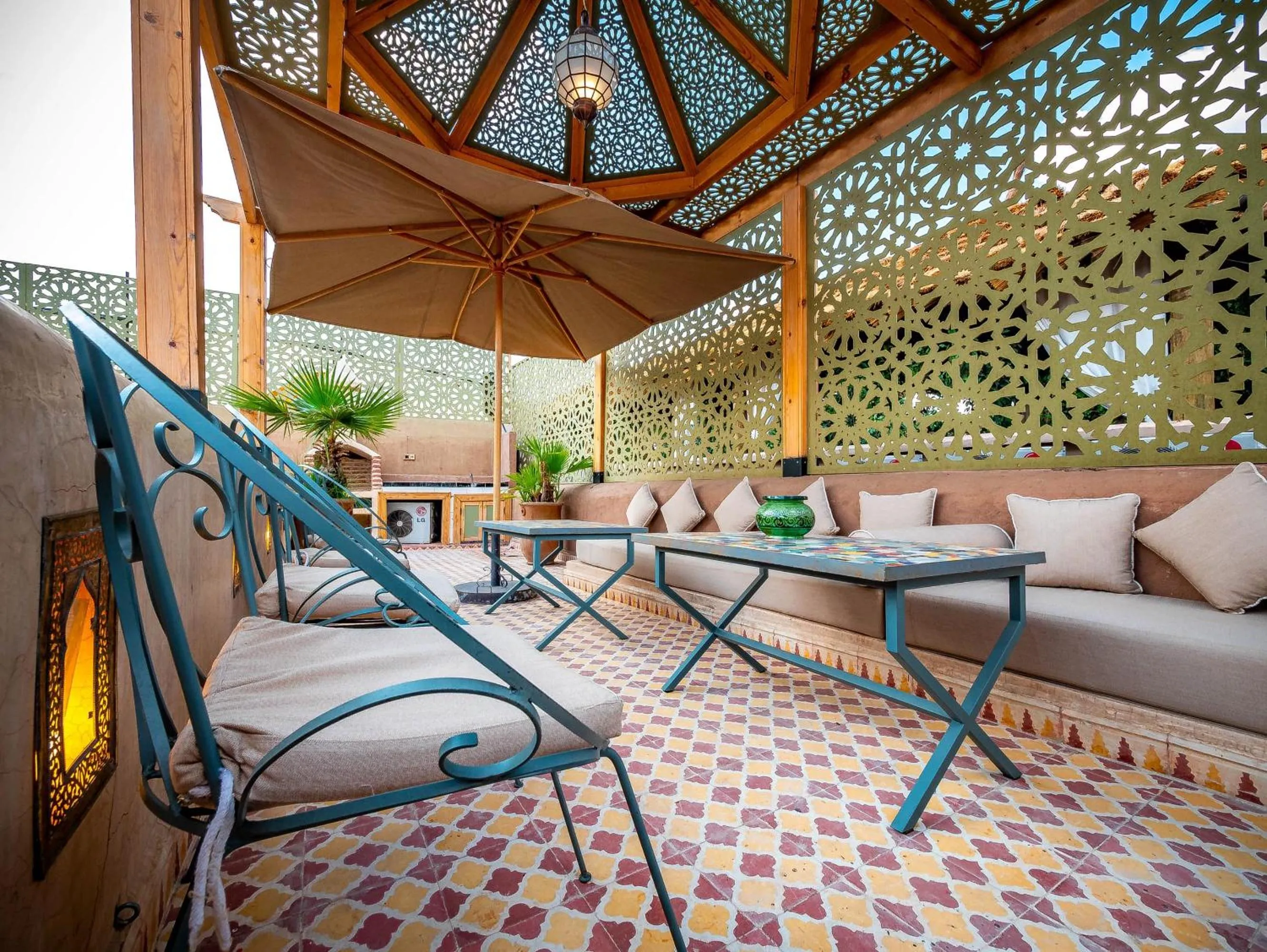 Patio in Riad La Croix Berbere