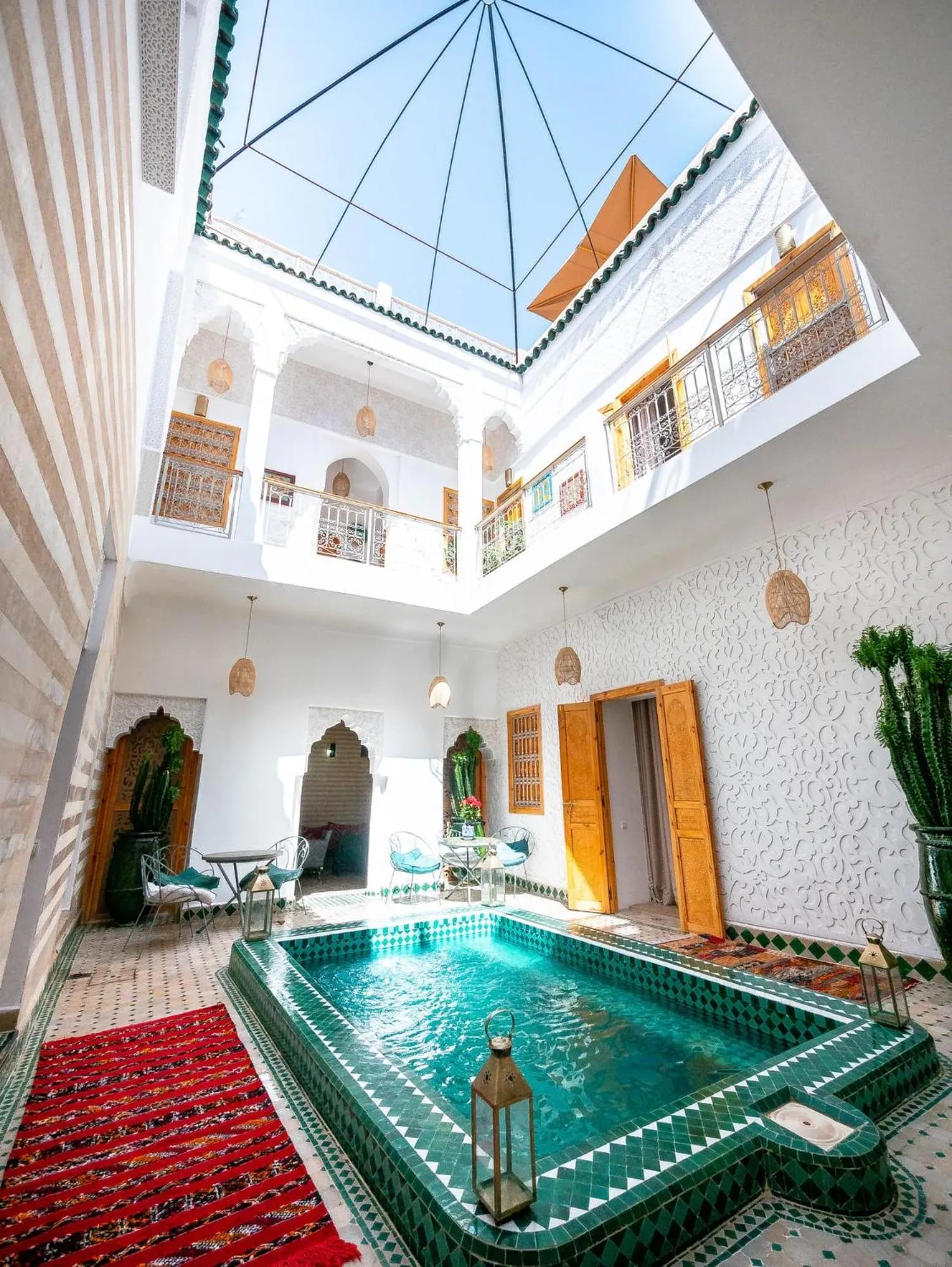 Pool view in Riad La Croix Berbere
