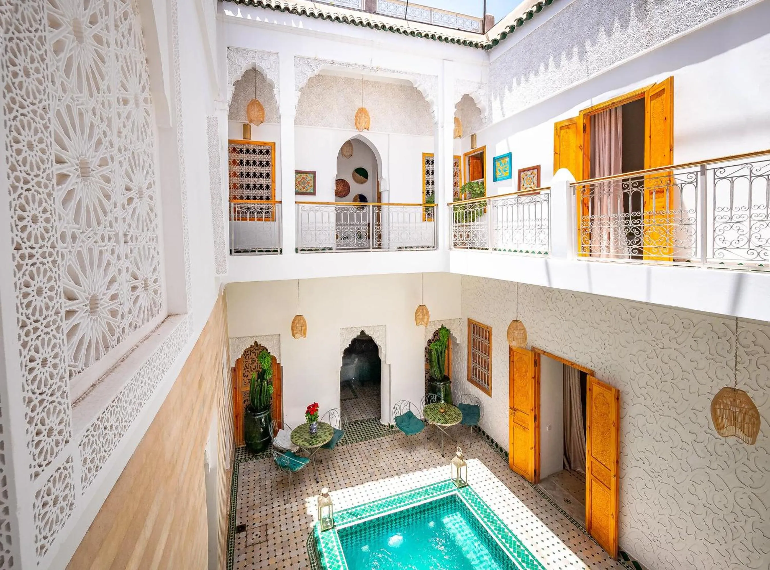 Pool view in Riad La Croix Berbere