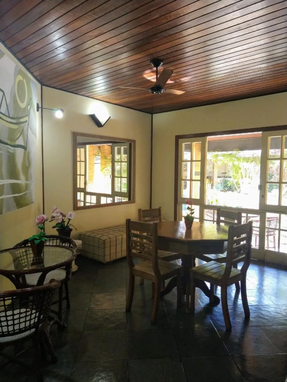 Seating area in Pousada Genesis