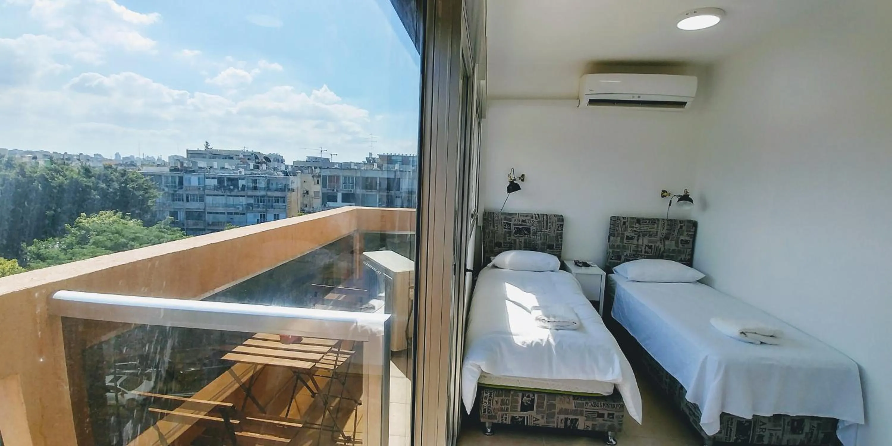 Photo of the whole room, Bed in Old Jaffa's Penthouse Boutique Hostel