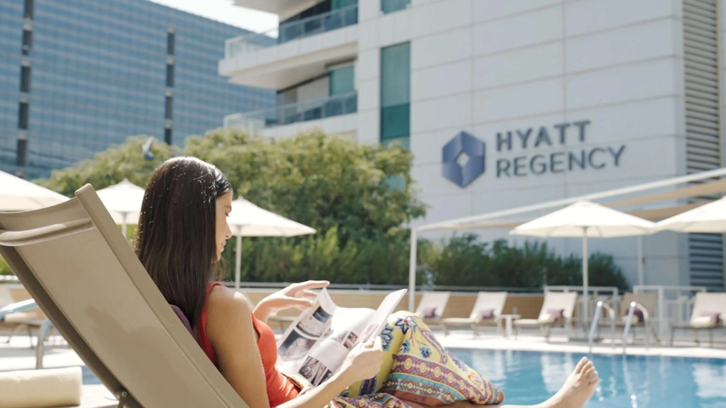 People in Hyatt Regency Oryx Doha