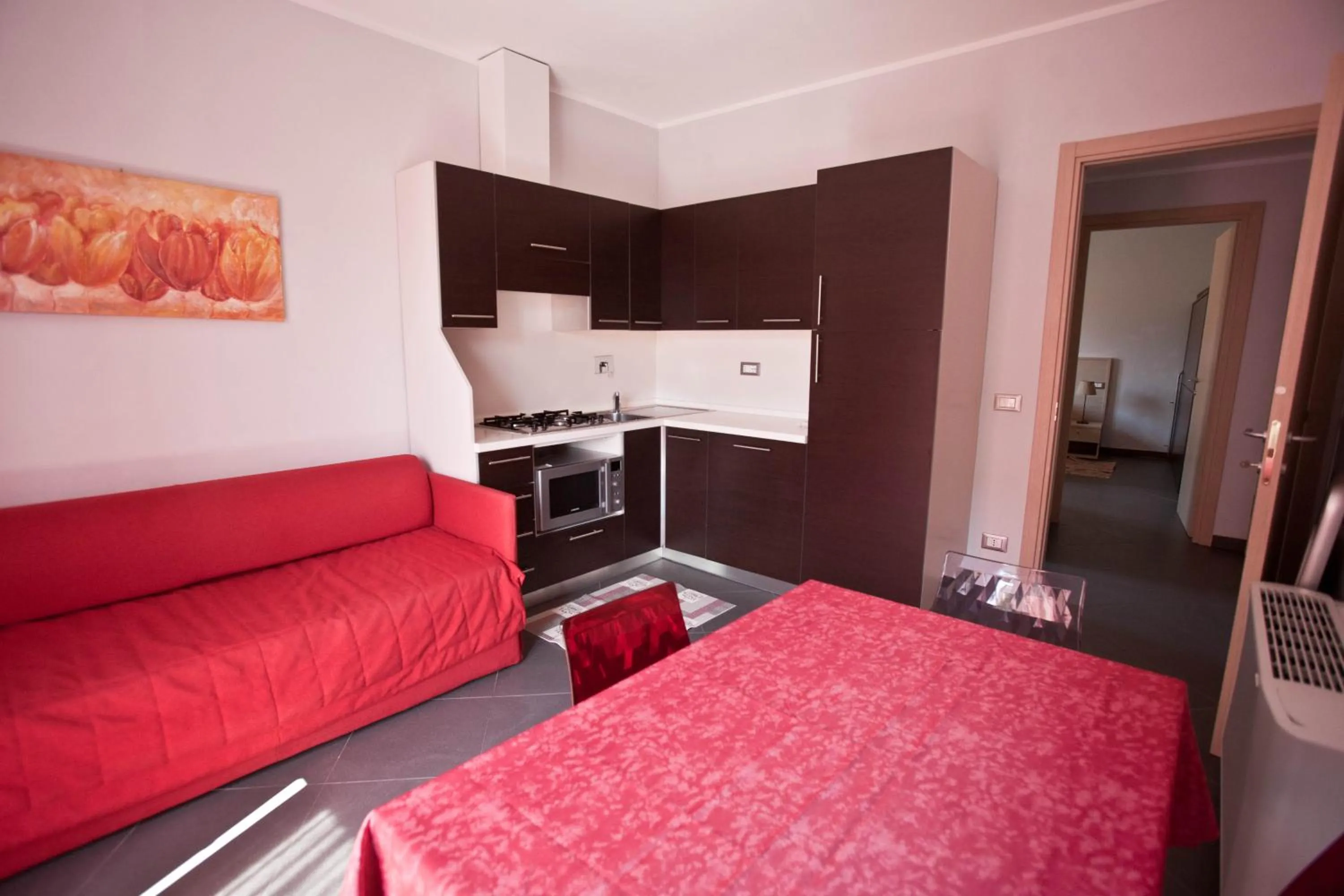 Kitchen or kitchenette, Bed in Residence Greco