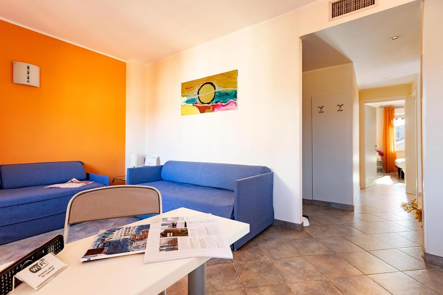 Seating area in Residence Greco