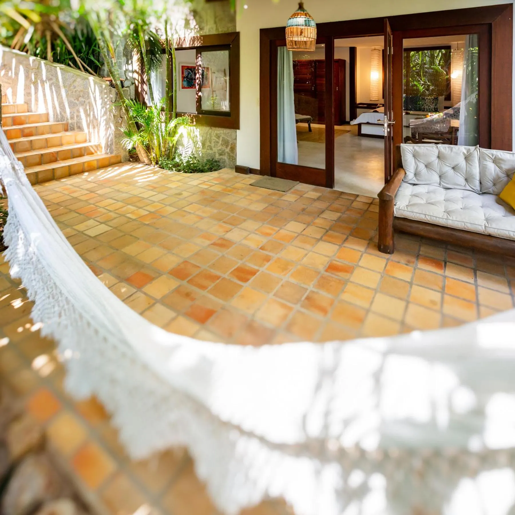 Hot Tub in Hotel Sombra e Água Fresca