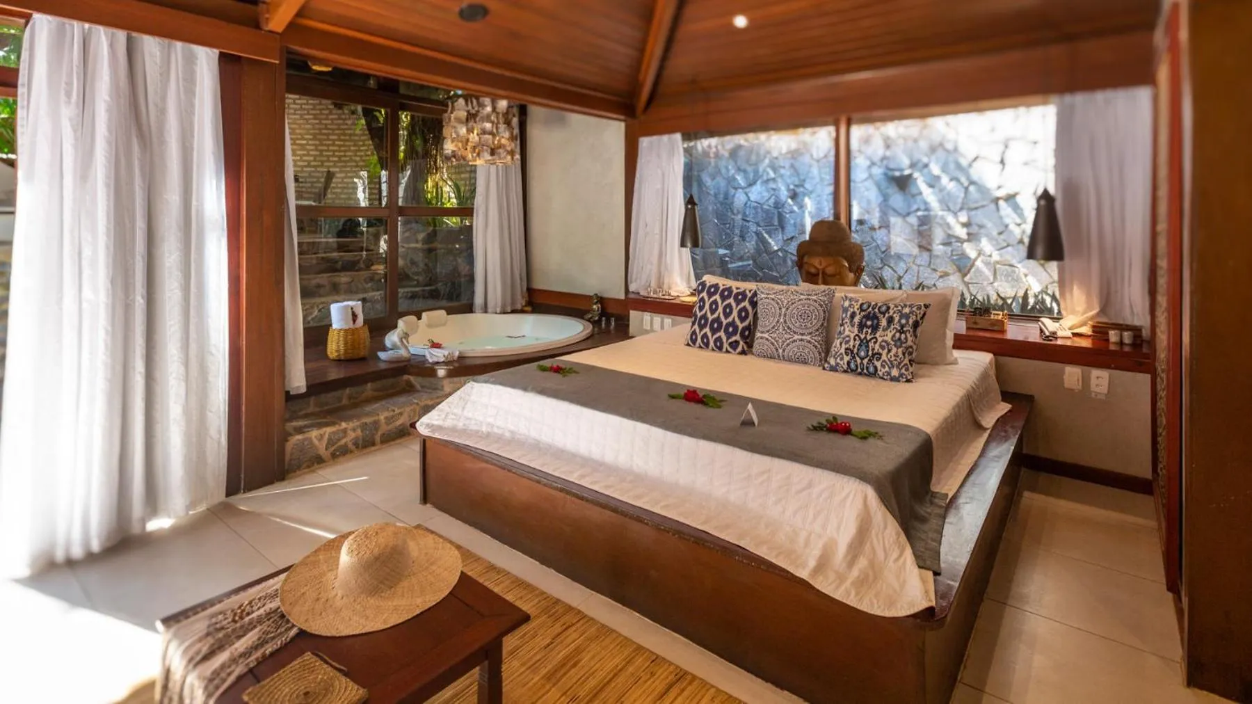 Bed in Hotel Sombra e Água Fresca