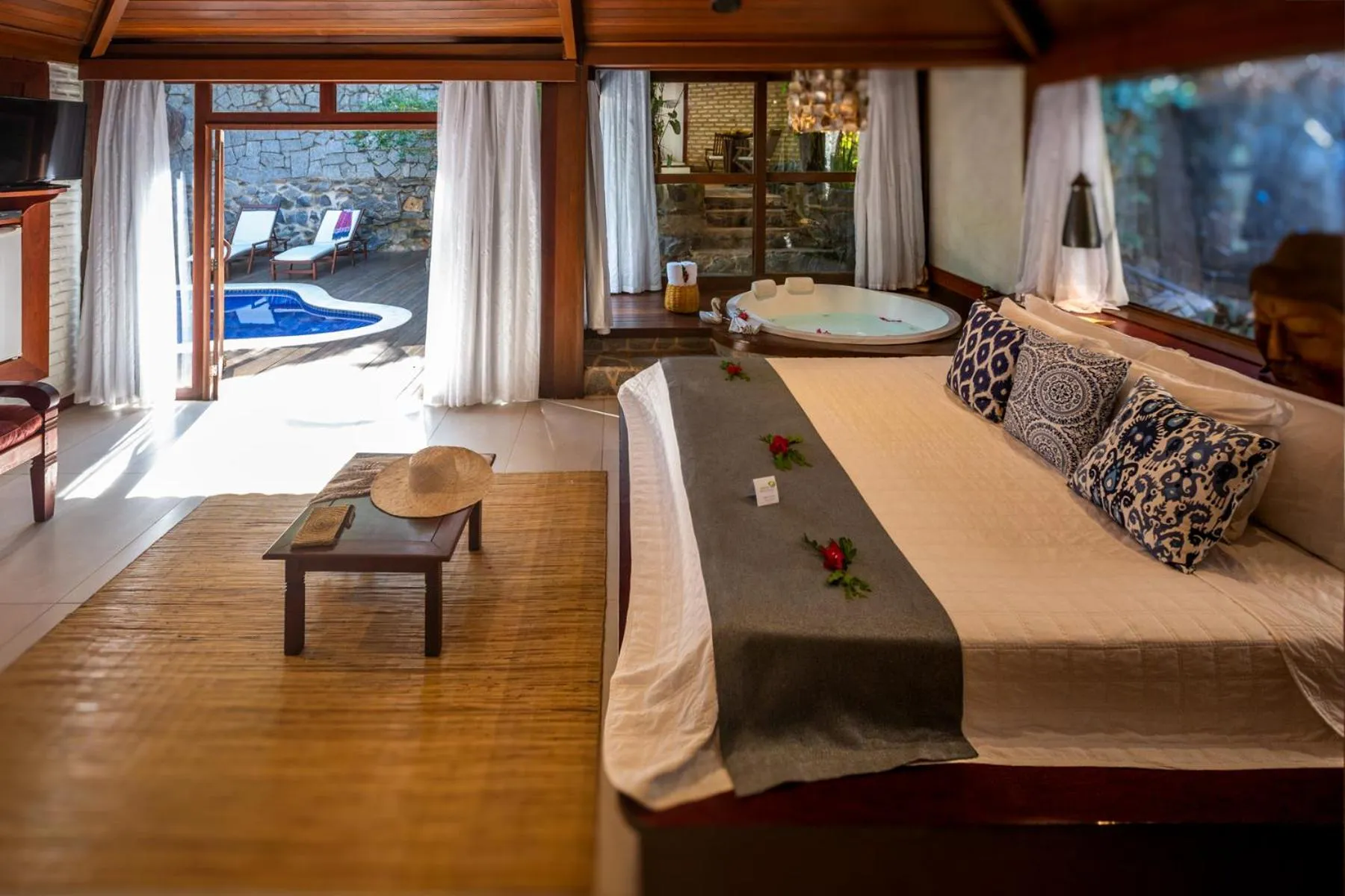 Bed in Hotel Sombra e Água Fresca