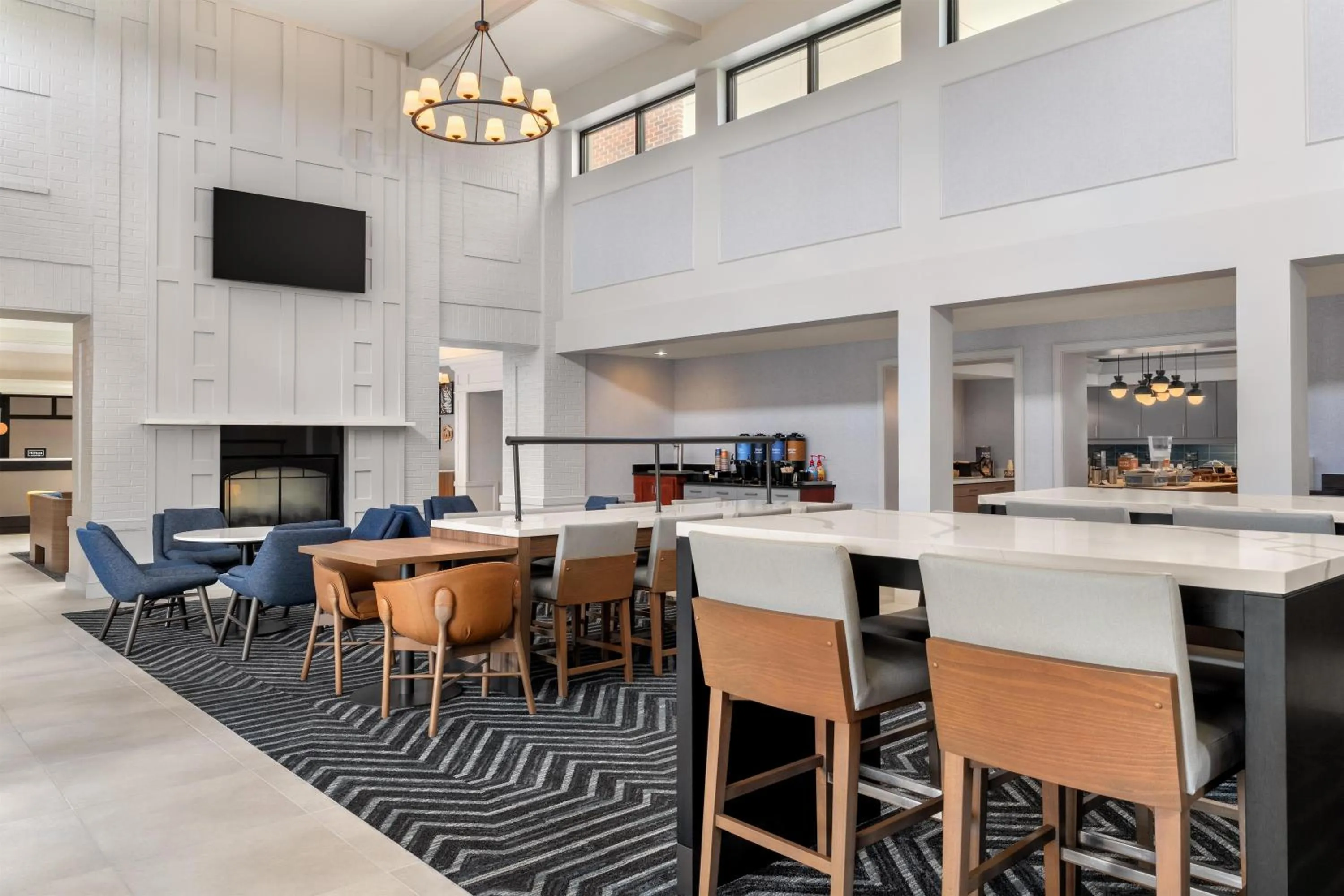 Lobby or reception in Homewood Suites by Hilton Newtown - Langhorne, PA