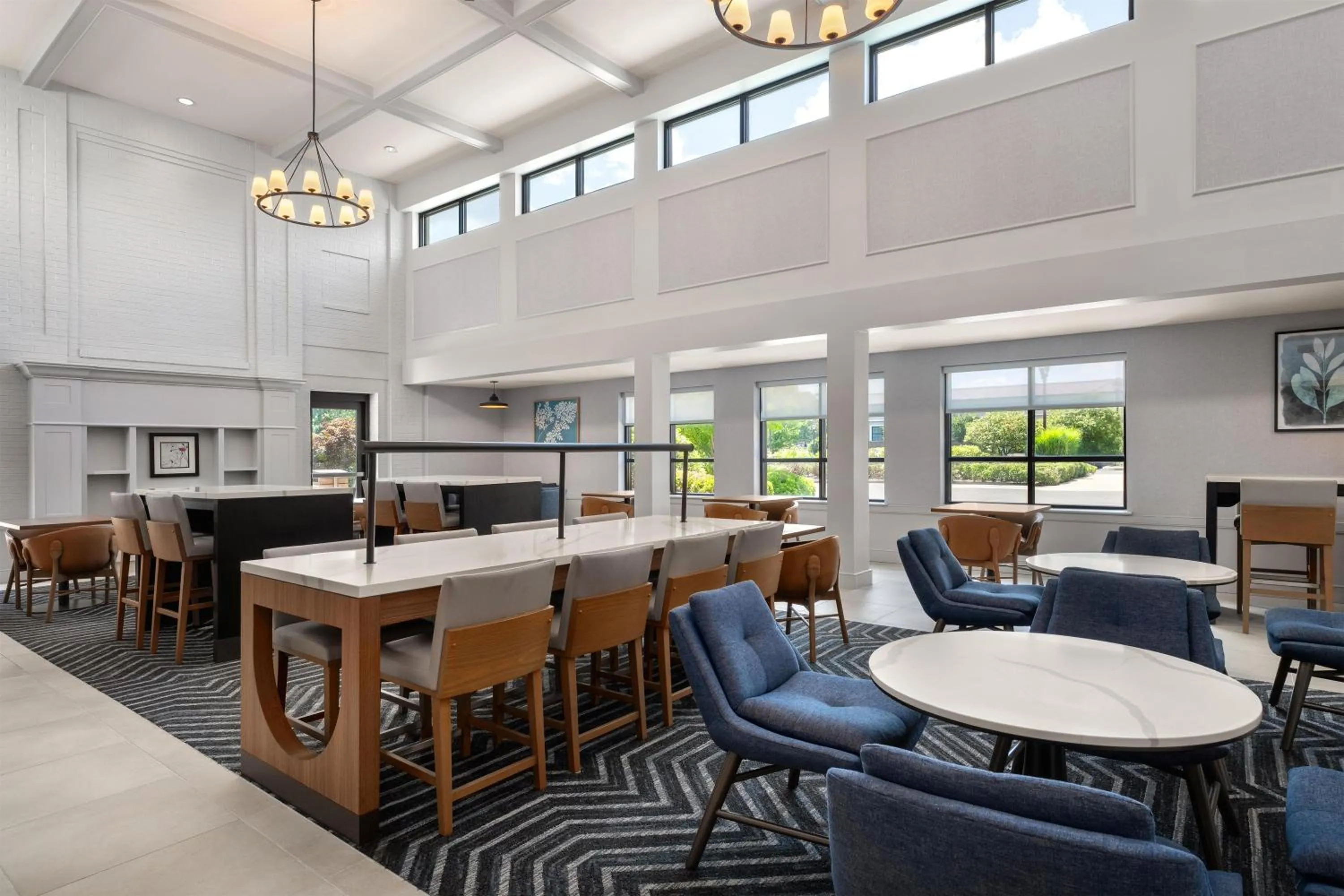 Lobby or reception in Homewood Suites by Hilton Newtown - Langhorne, PA