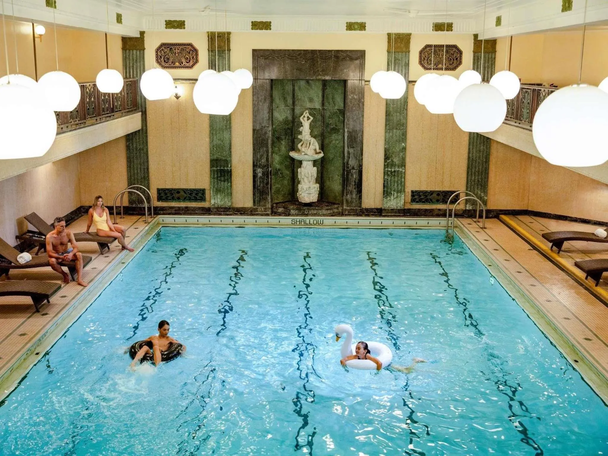 Pool view in Fairmont Chateau Laurier