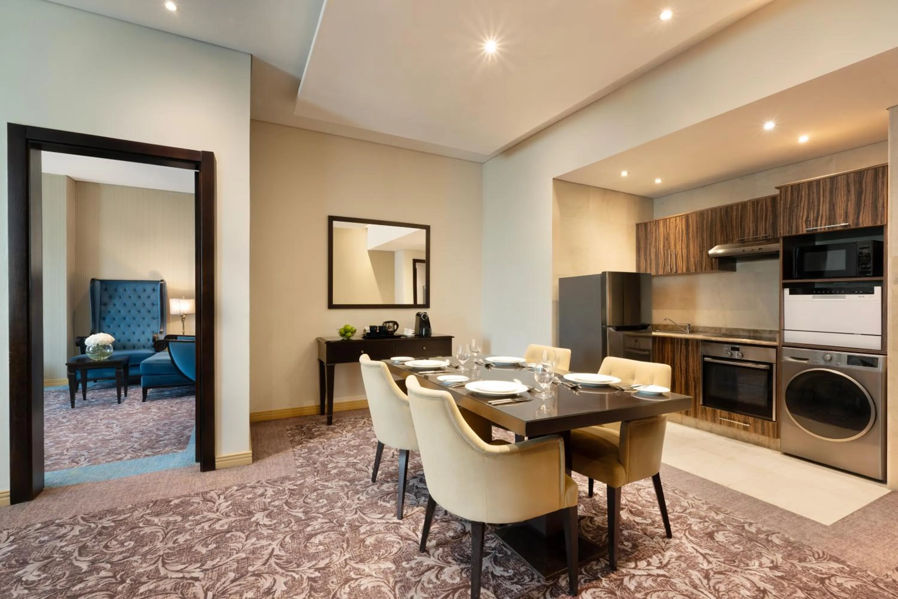 Kitchen or kitchenette in Golden Tulip Doha Hotel