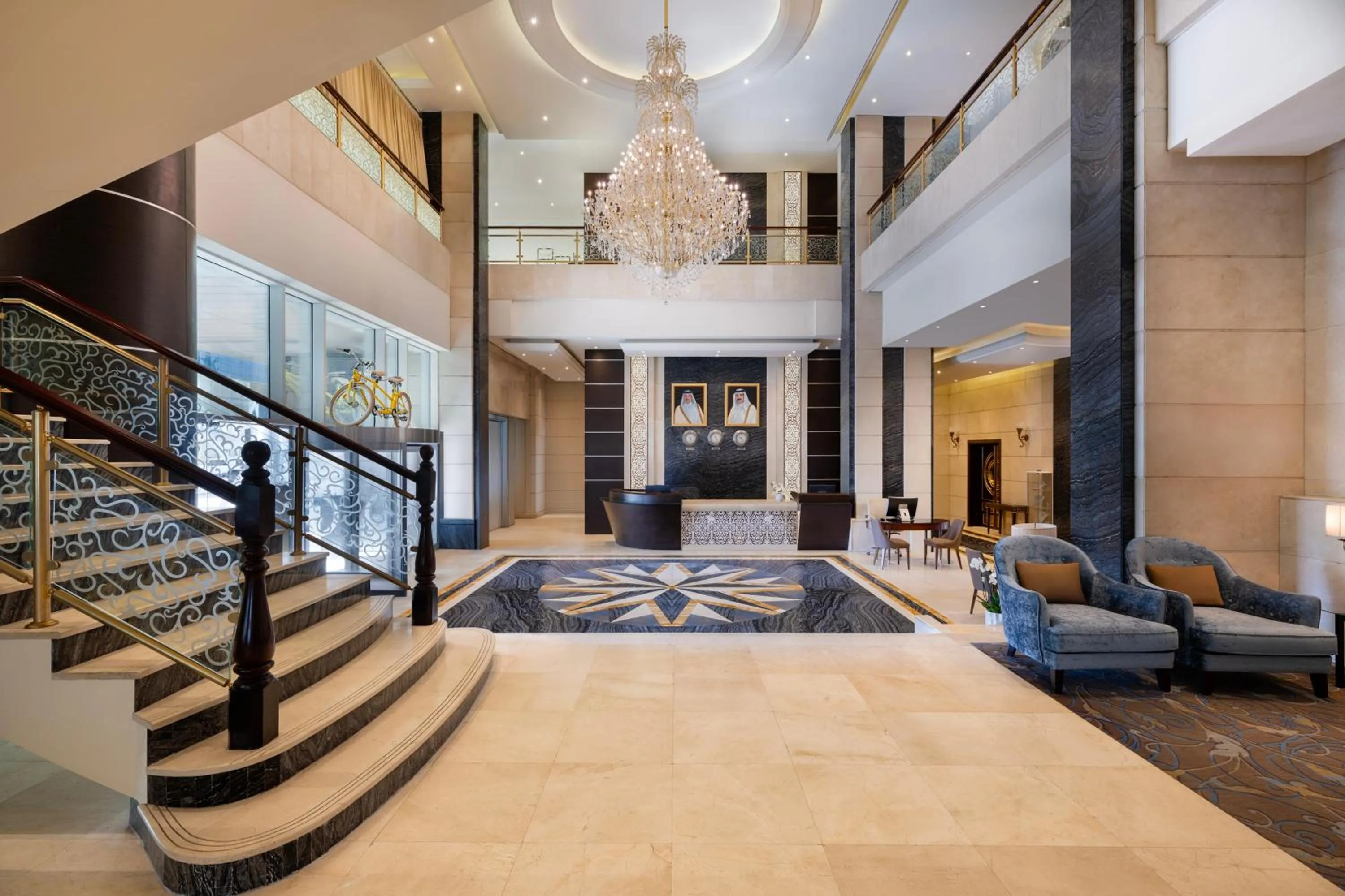 Lobby or reception in Golden Tulip Doha Hotel