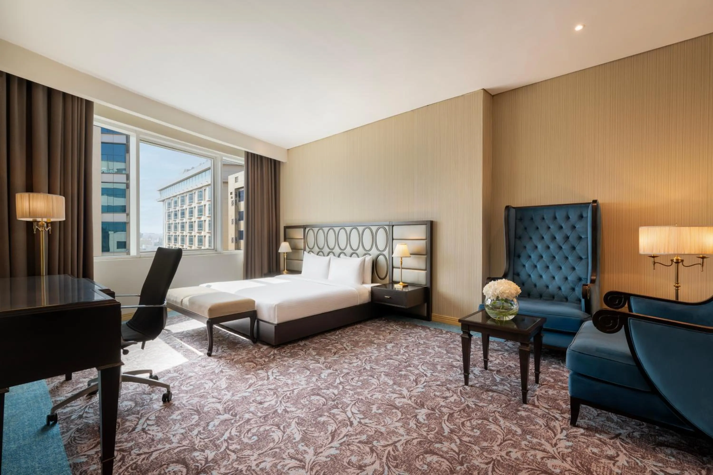 Bed in Golden Tulip Doha Hotel