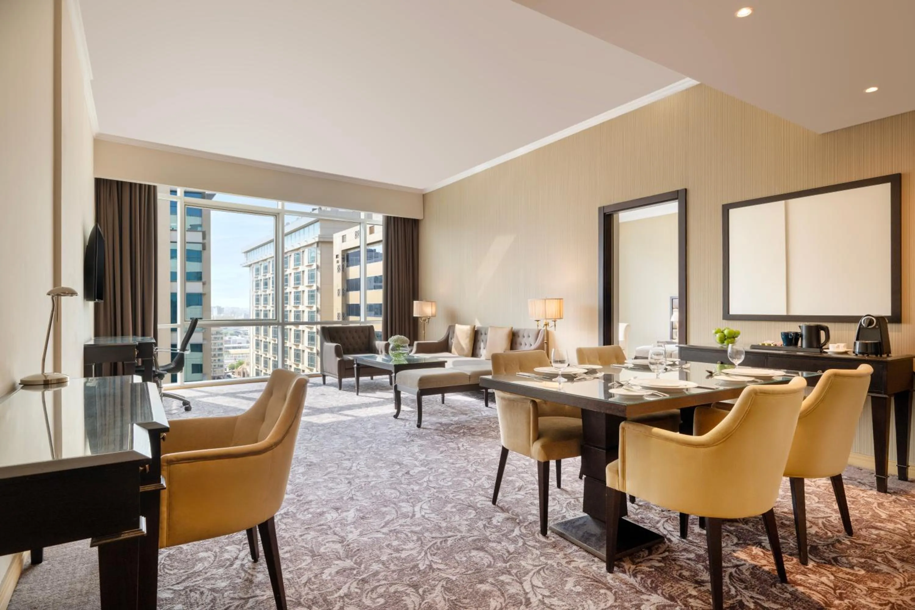 Living room in Golden Tulip Doha Hotel