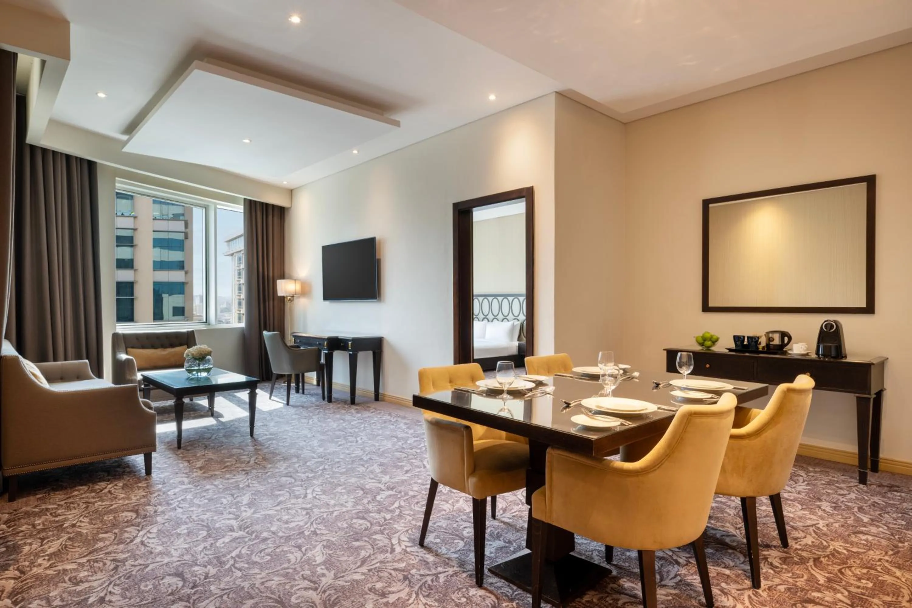 Living room in Golden Tulip Doha Hotel