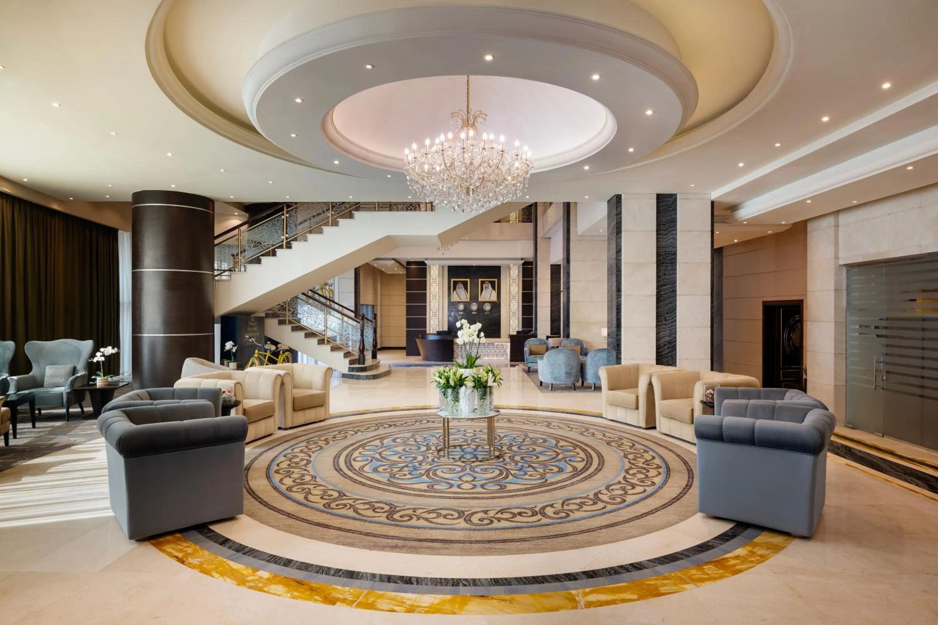 Lobby or reception in Golden Tulip Doha Hotel