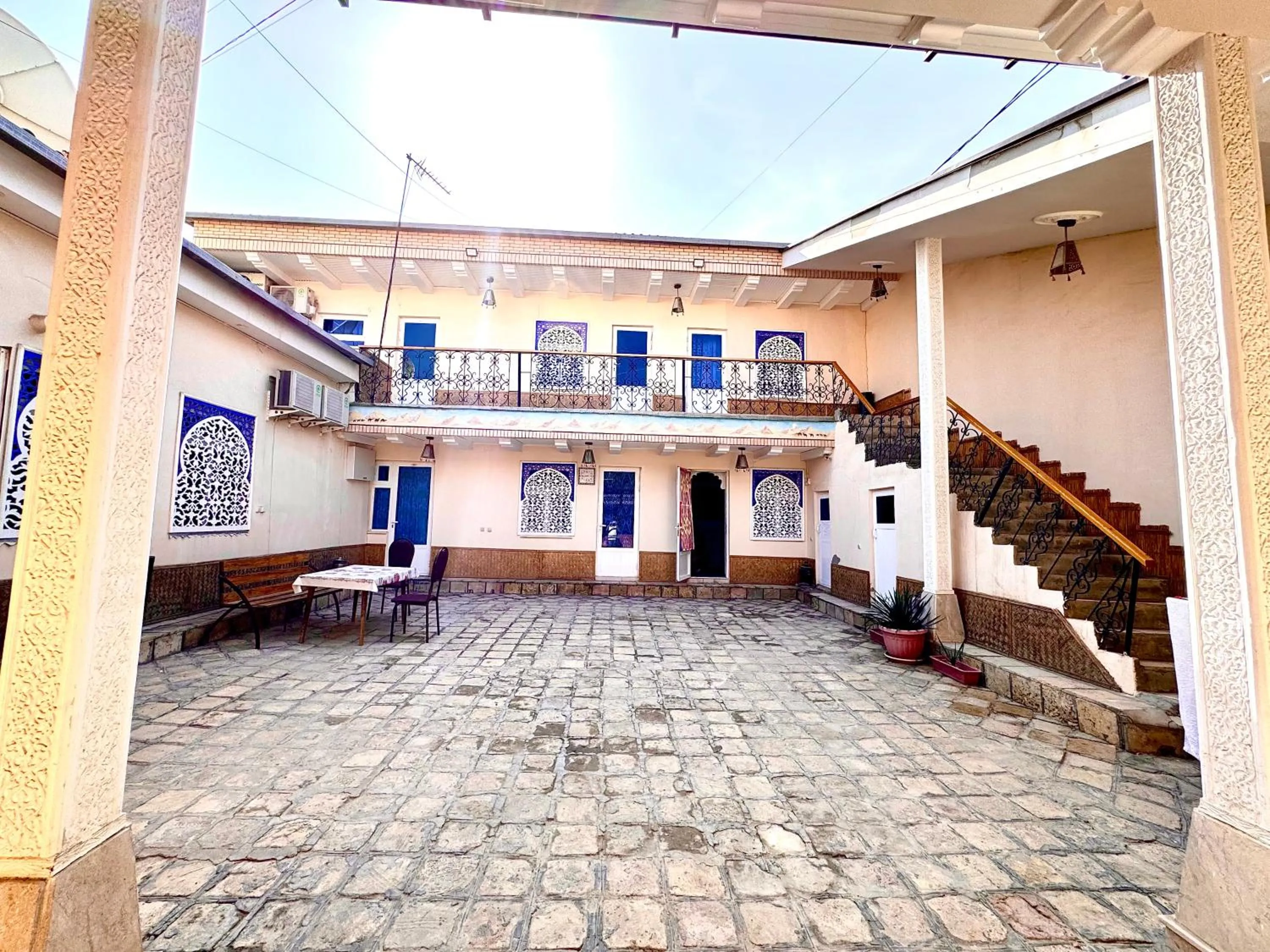 Property building in Bukhara house hotel