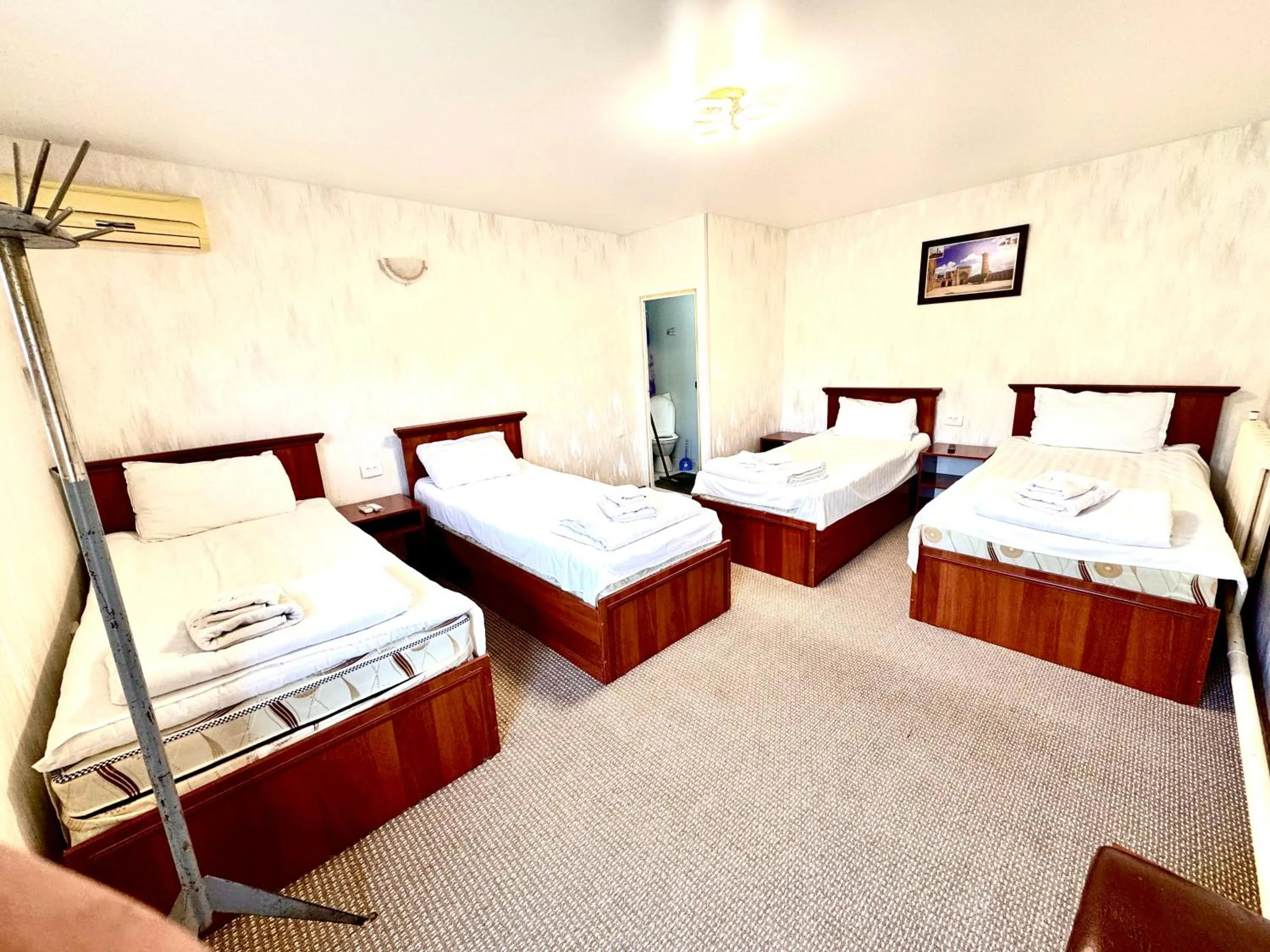 Bed in Bukhara house hotel