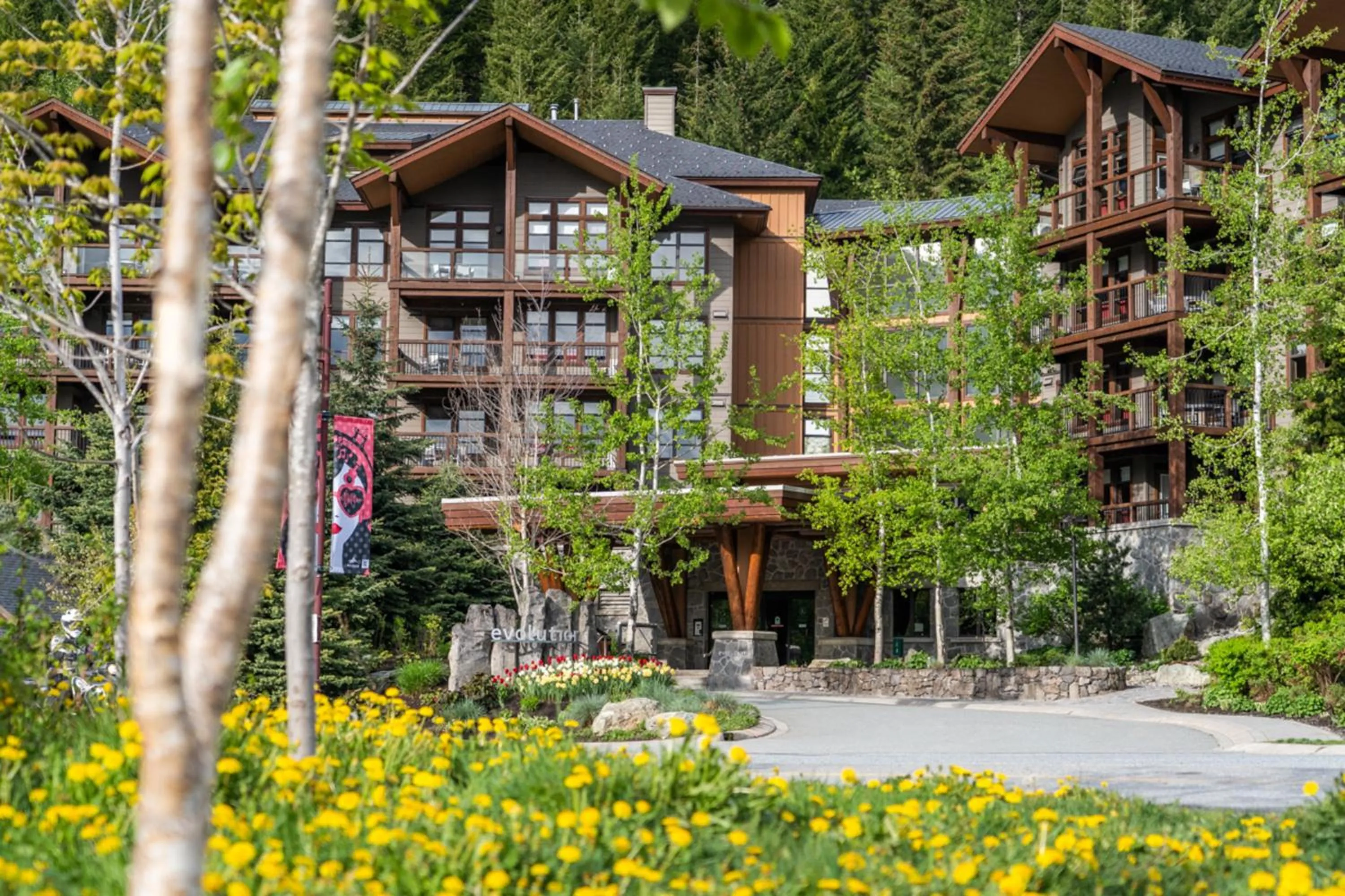 Property building in Evolution Whistler, by Lodging Ovations