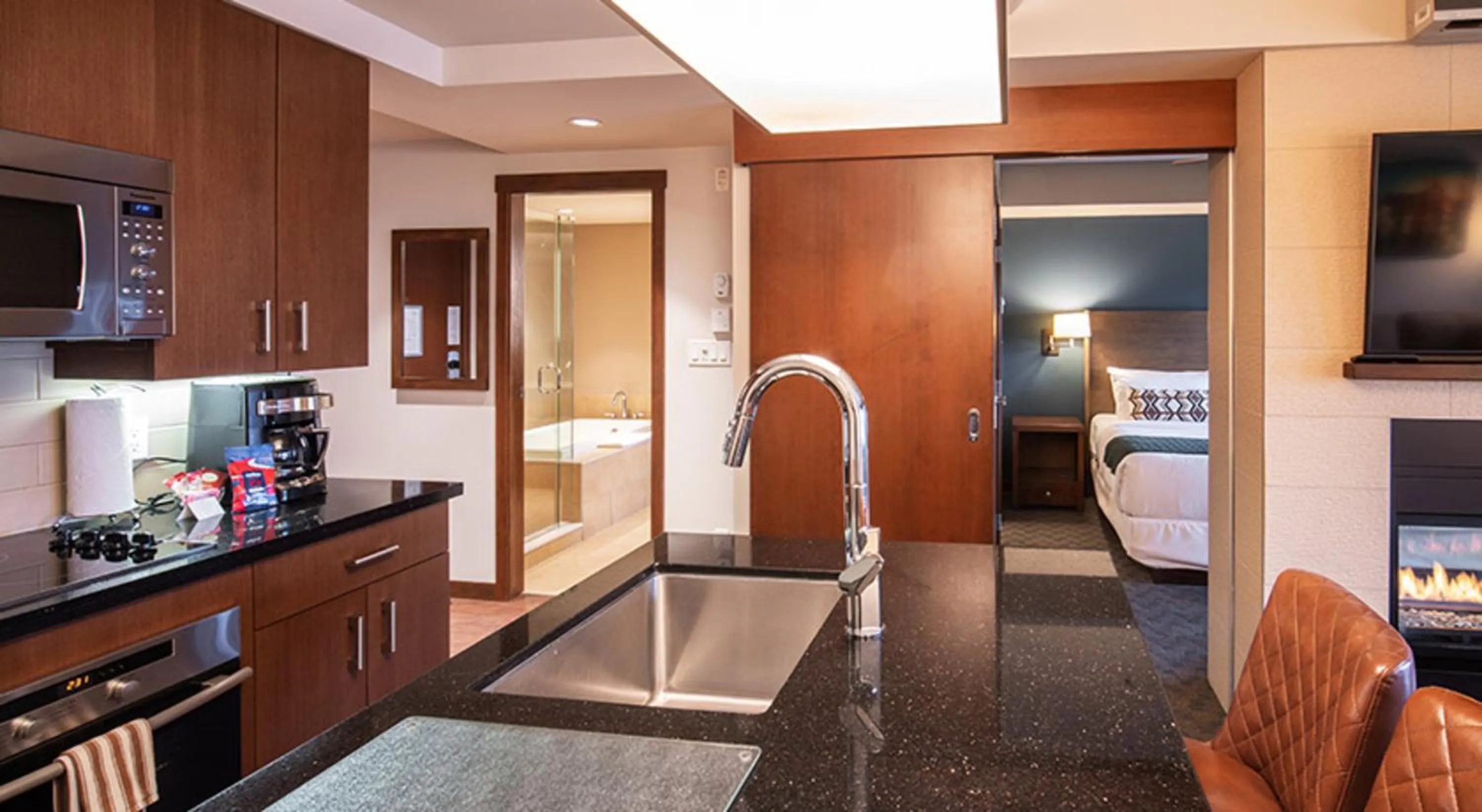 Kitchen or kitchenette in Evolution Whistler, by Lodging Ovations