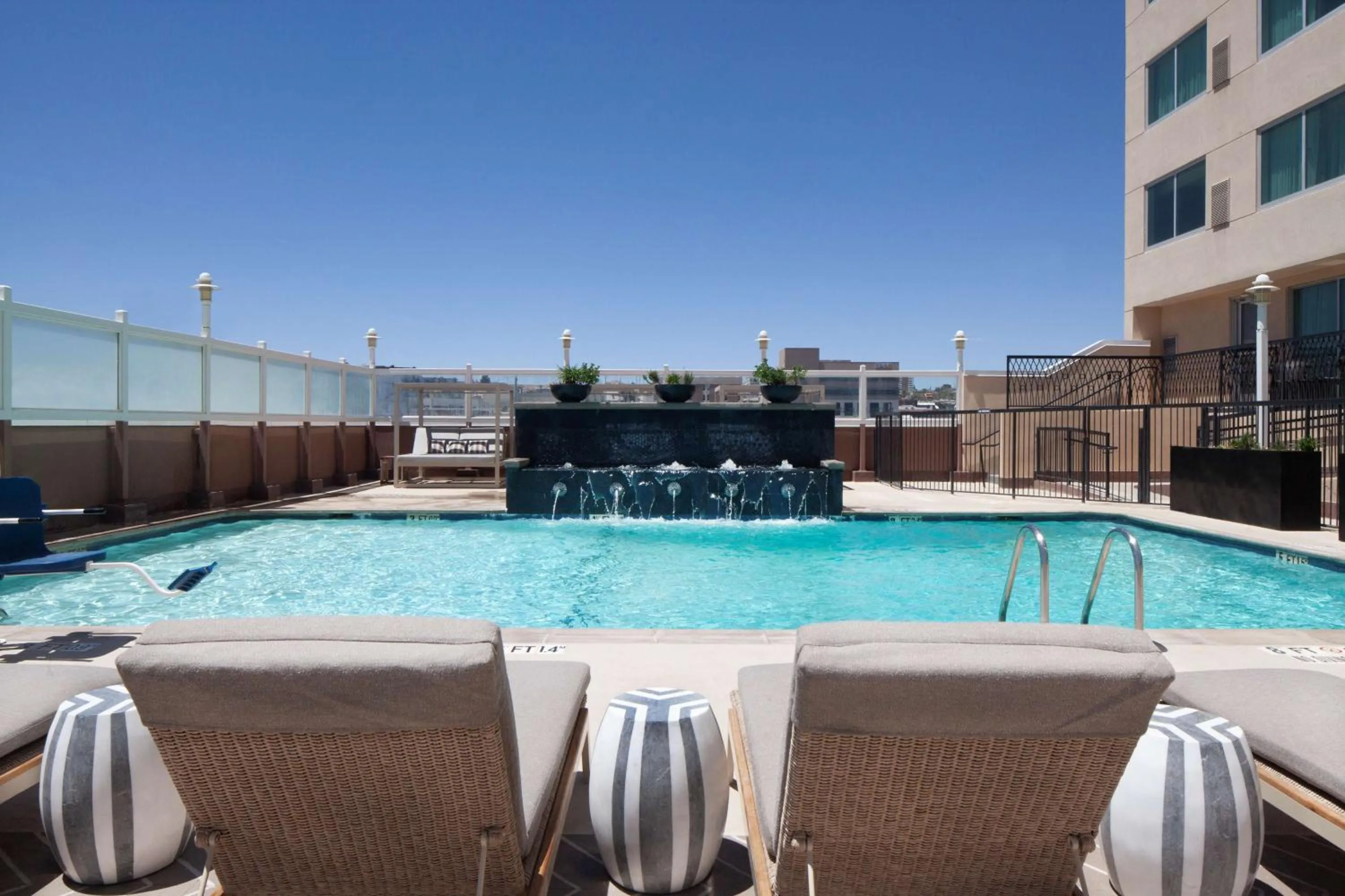 Pool view in DoubleTree by Hilton El Paso Downtown