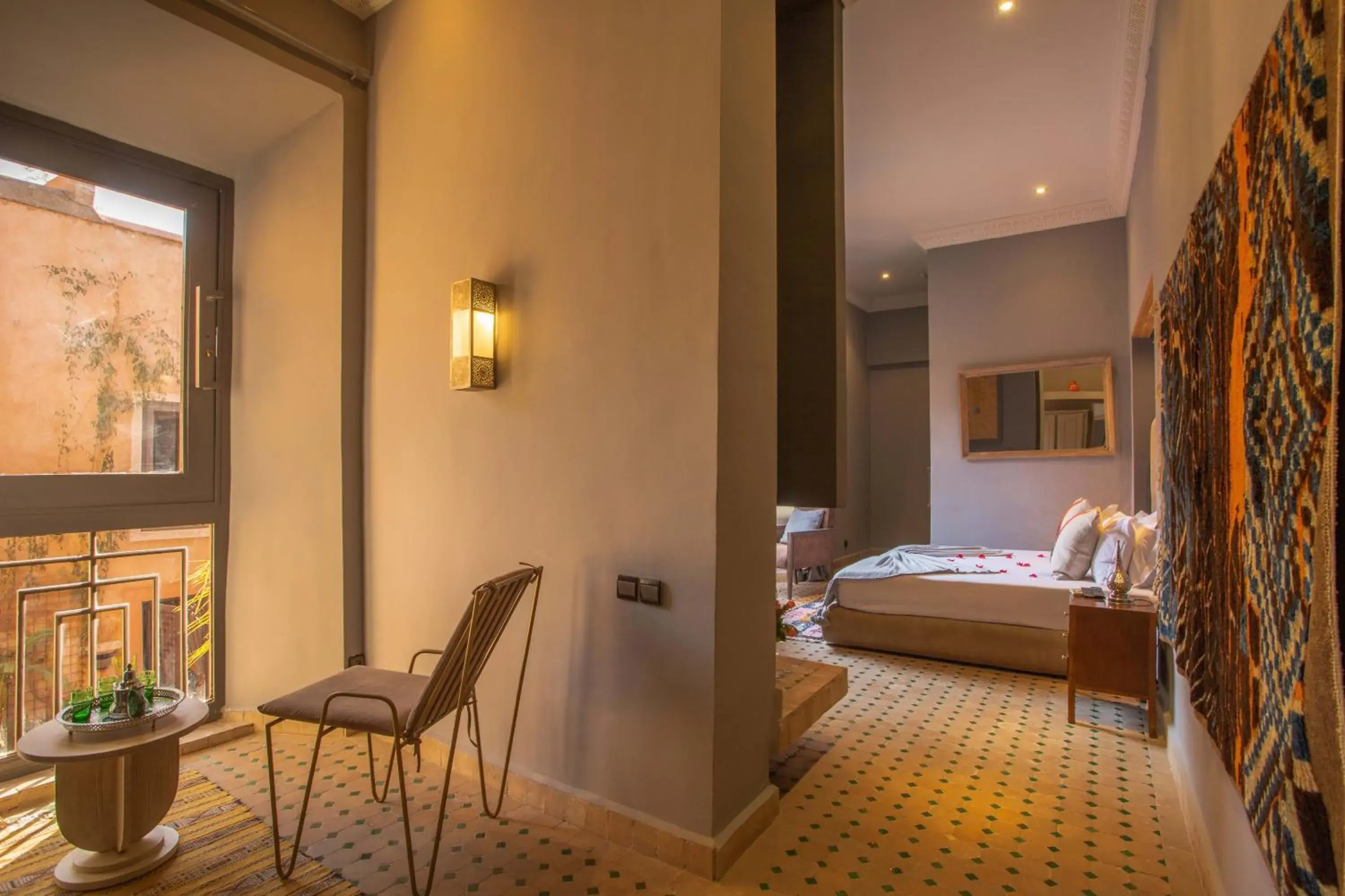 Deluxe Double Room with Shower in Le Medina Privilège Riad & Spa Deluxe Double Room with Shower in Le Medina Privilège Riad & Spa