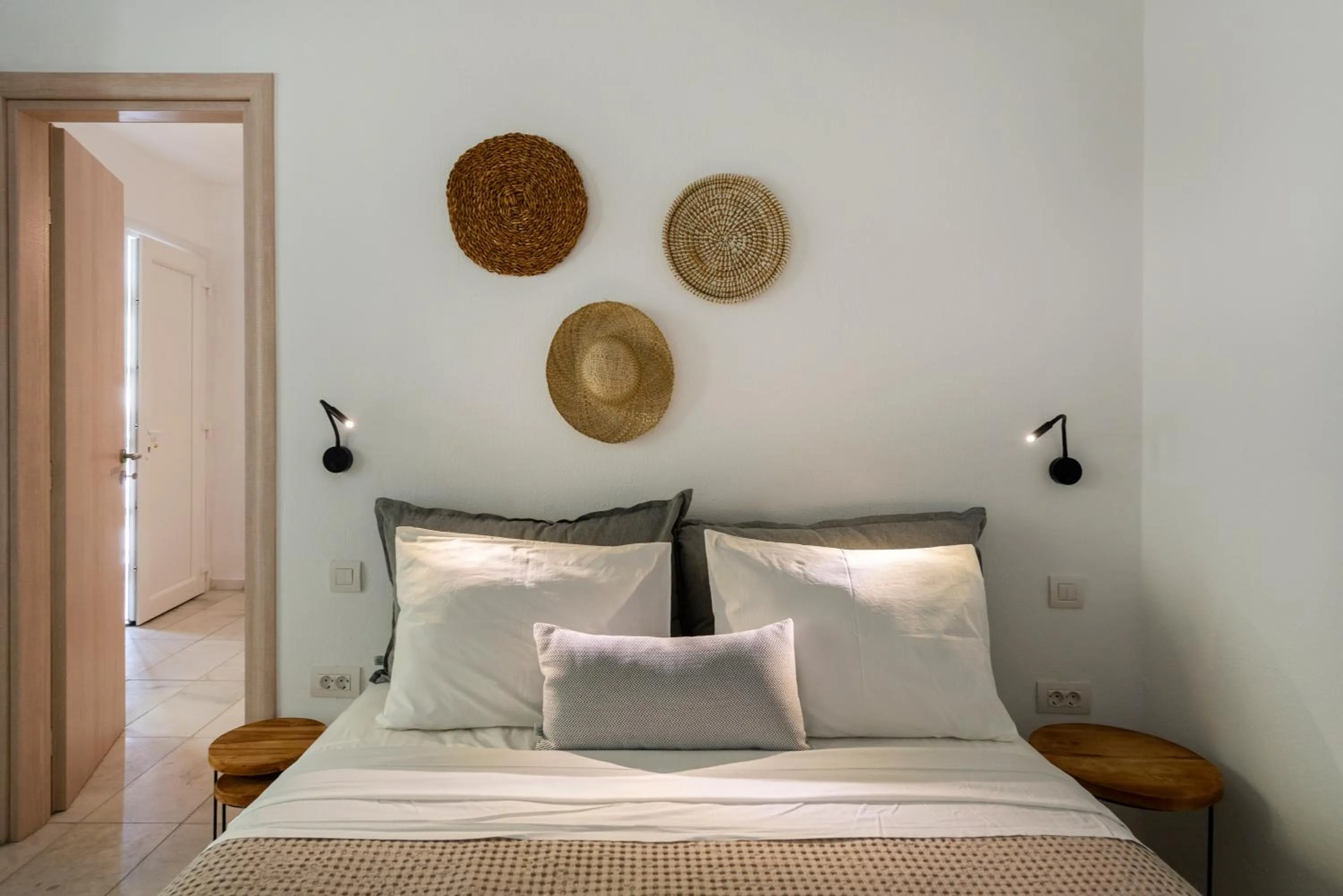 Bed in Galinos Hotel for adults only