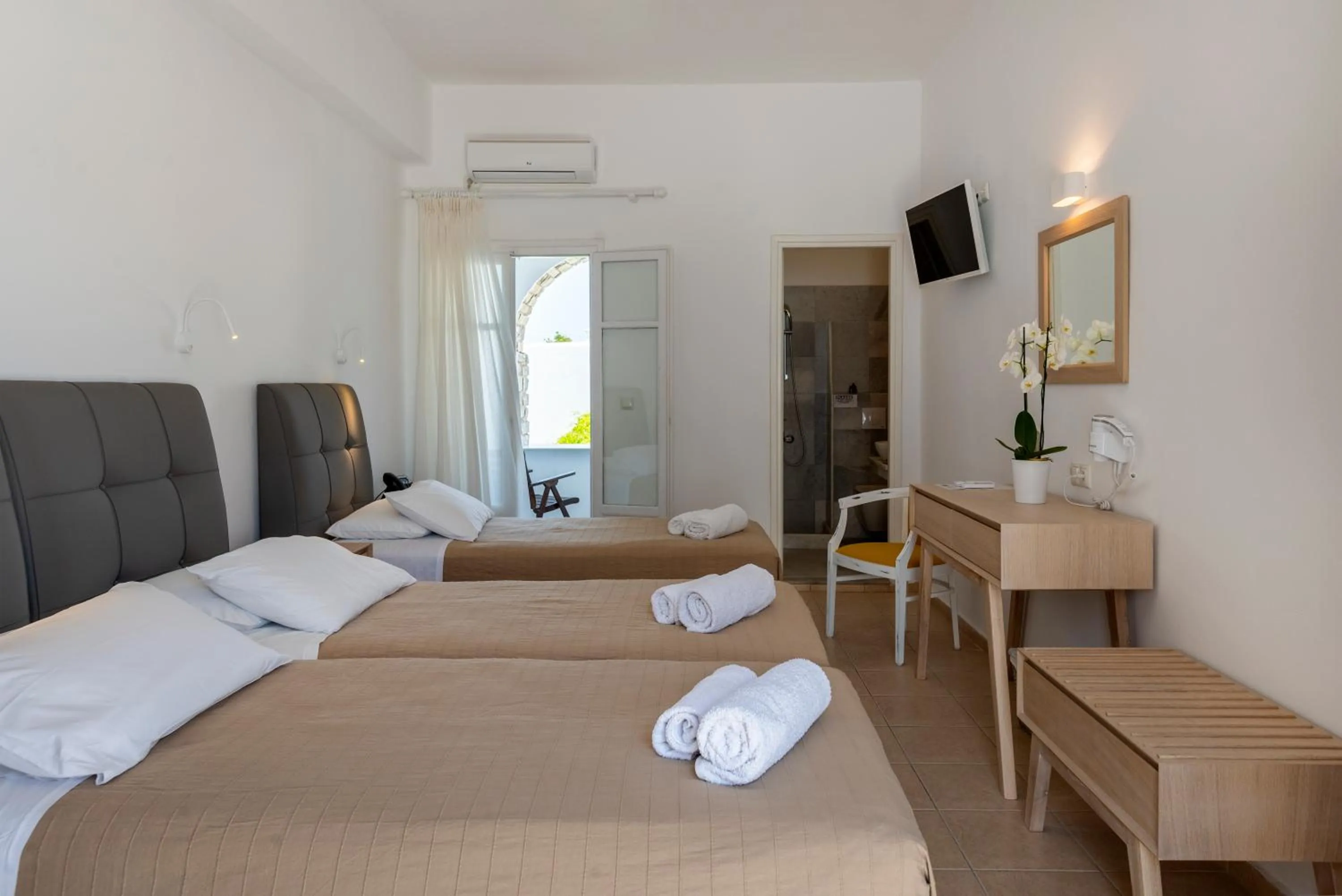 Bed in Galinos Hotel for adults only