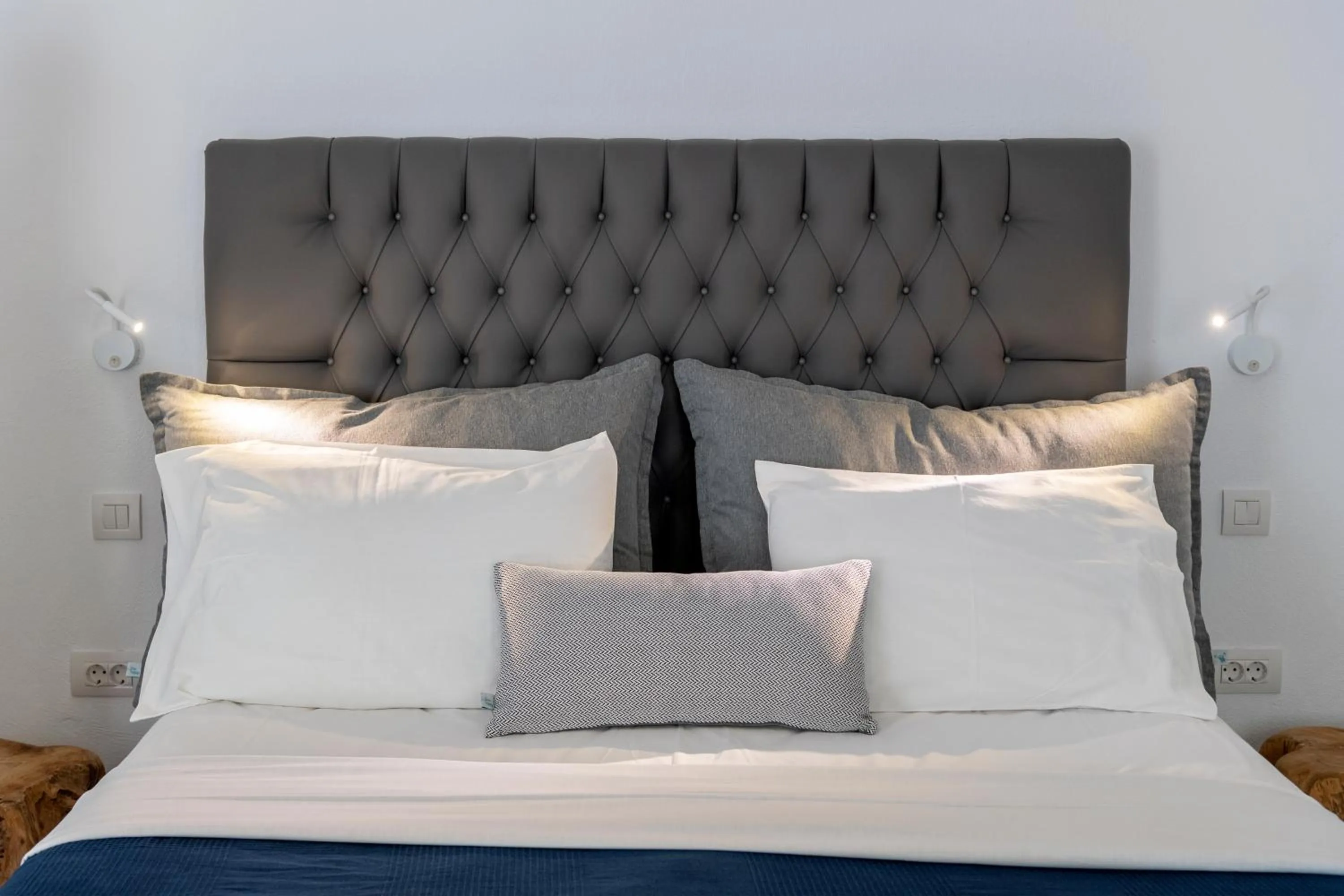 Bed in Galinos Hotel for adults only