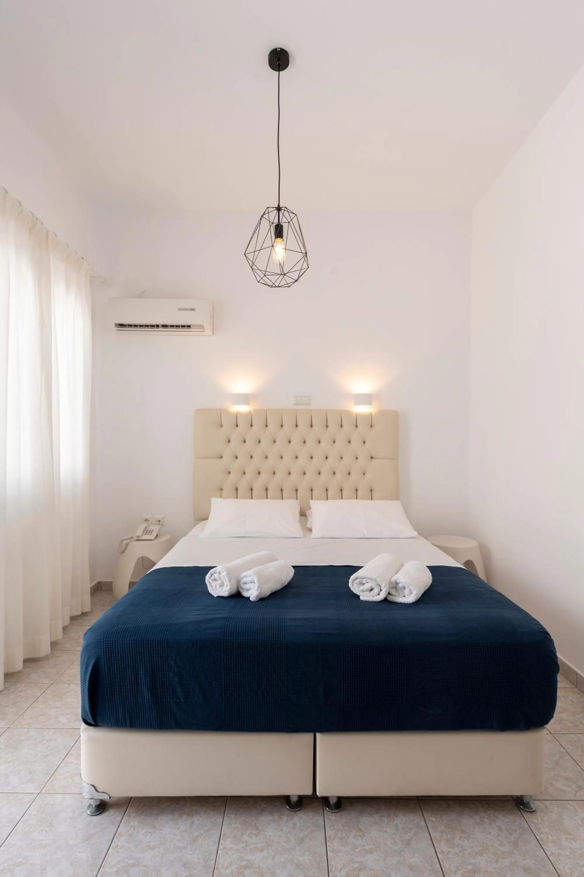 Bed in Galinos Hotel for adults only