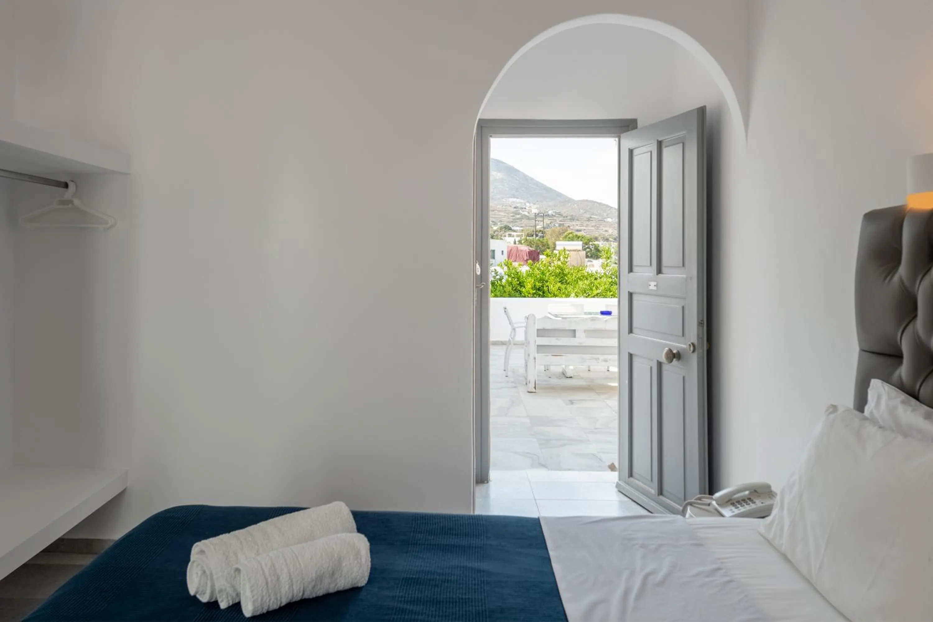 Bed in Galinos Hotel for adults only