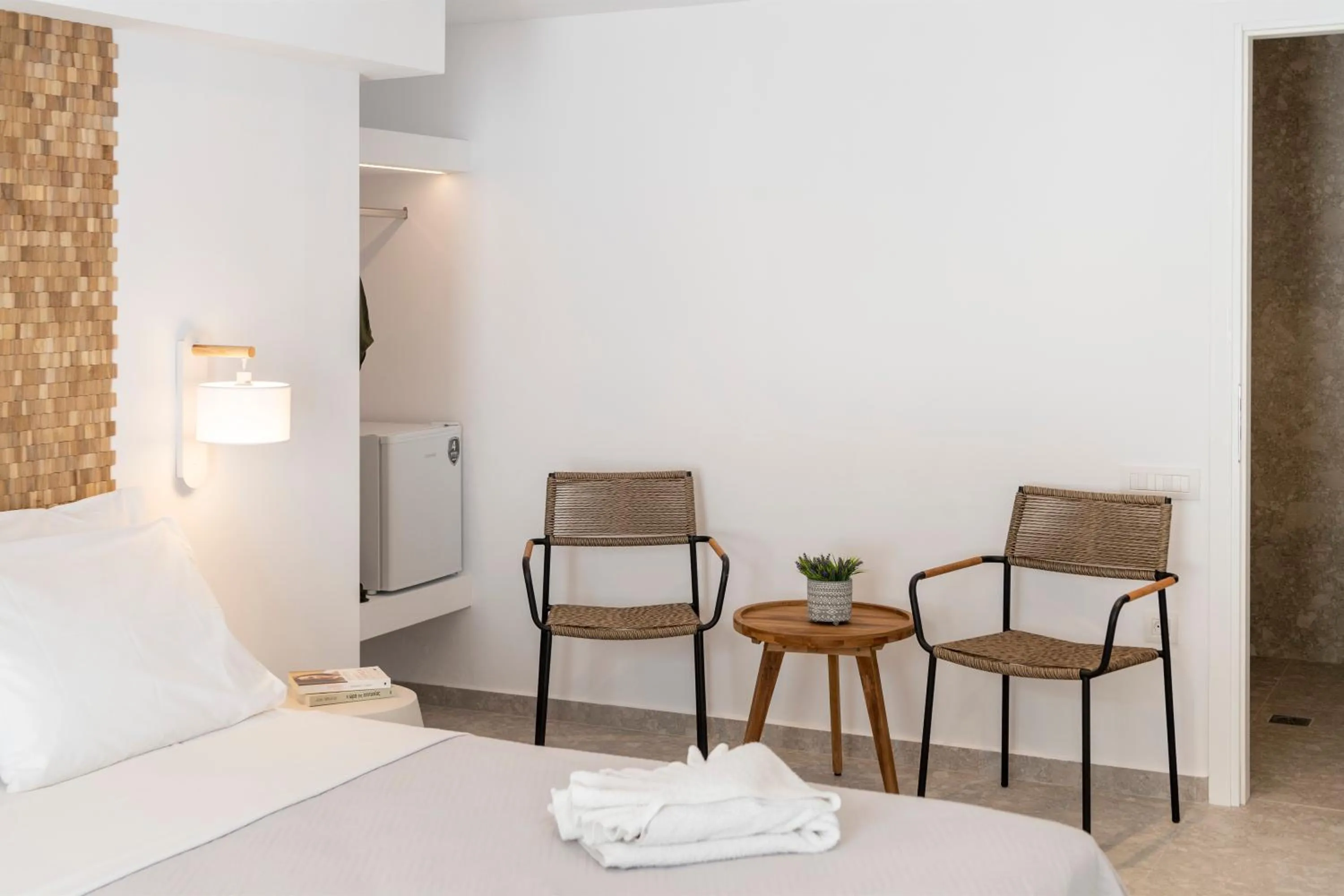 Bed in Galinos Hotel for adults only