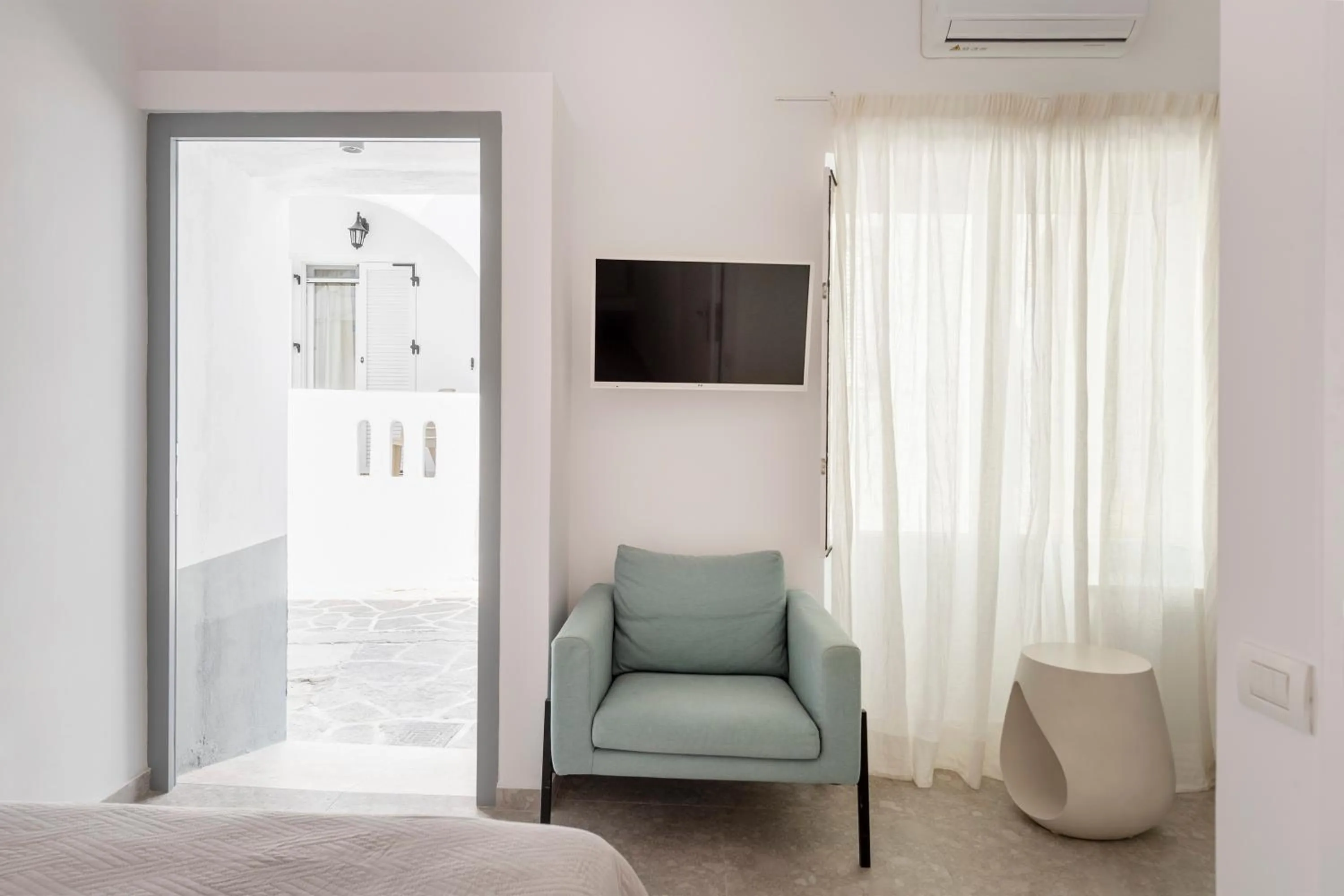 Bed in Galinos Hotel for adults only