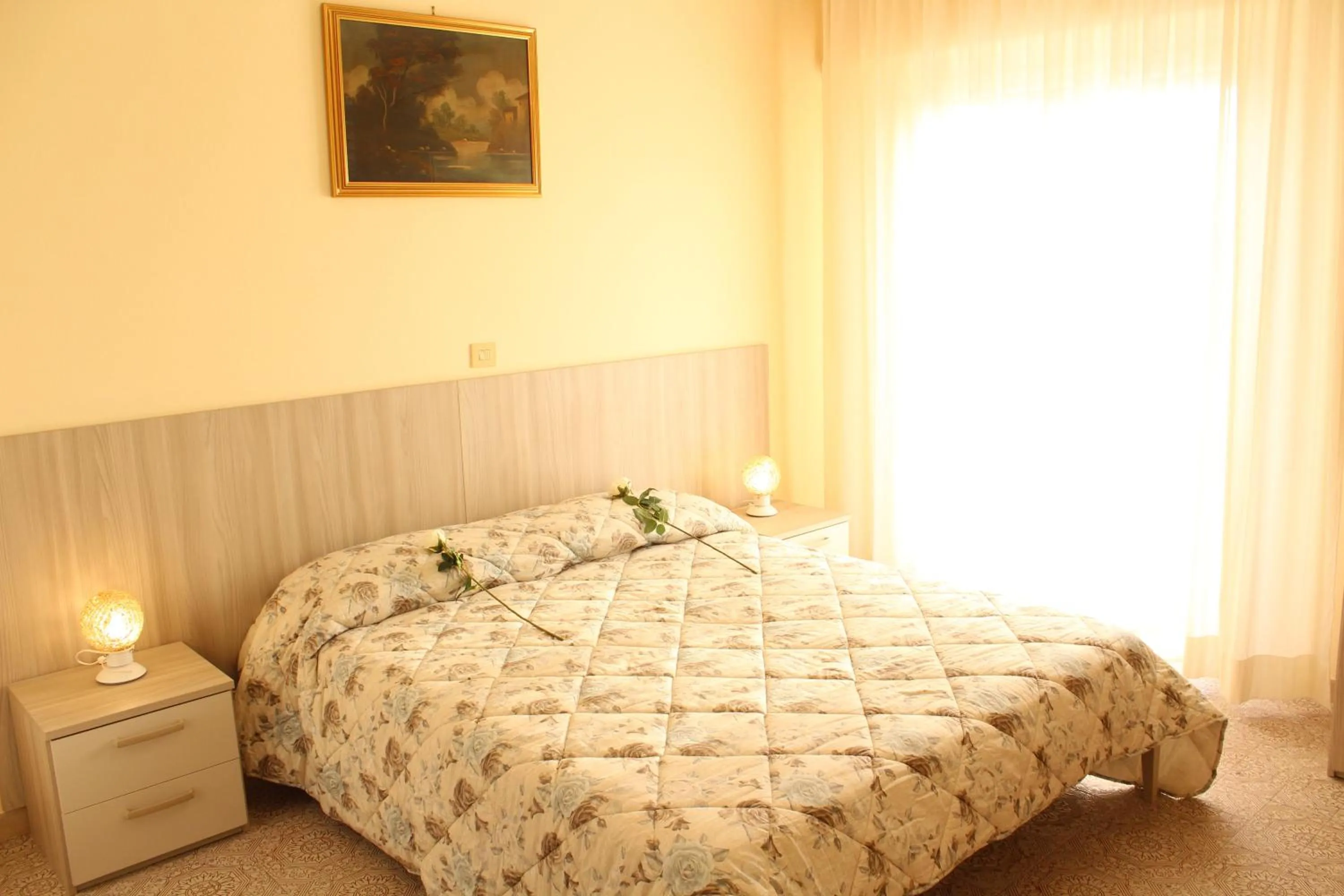 Bed in Hotel Luca